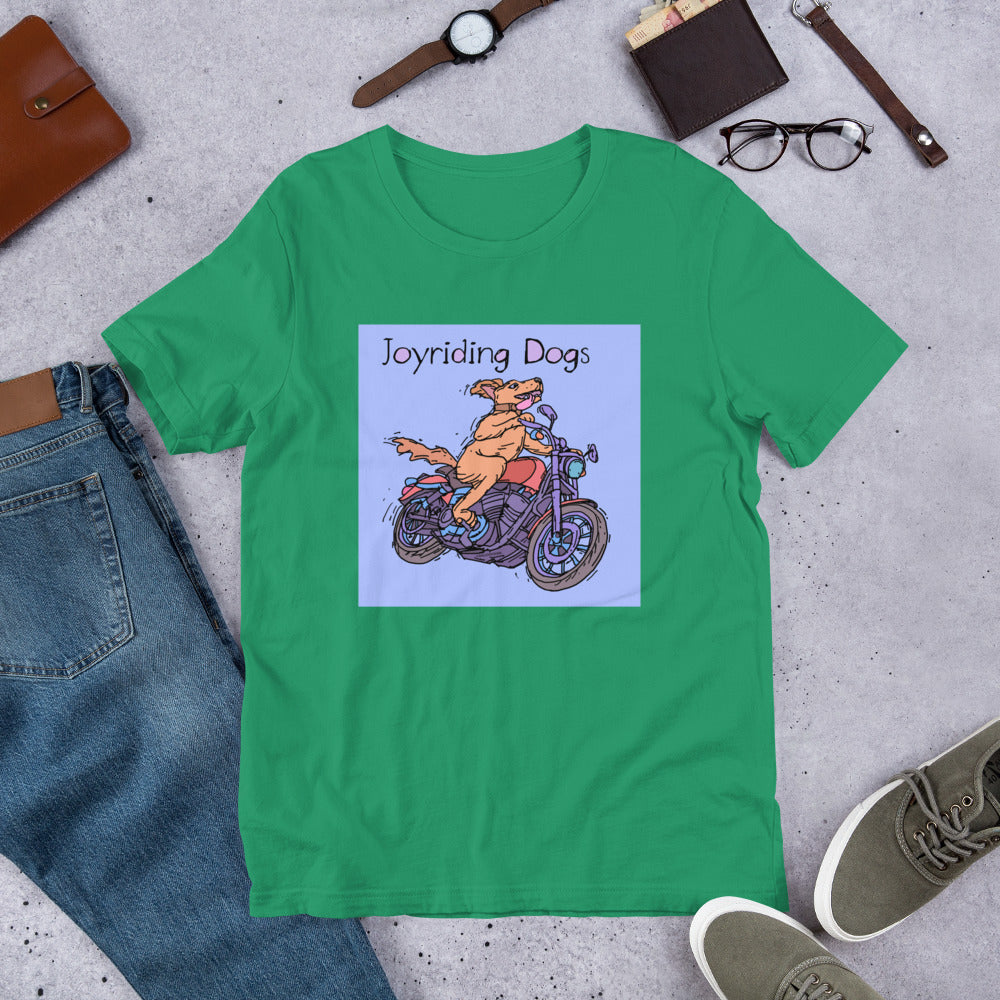 Joyriding Dogs - One Rider Red Motorcycle - Unisex t-shirt