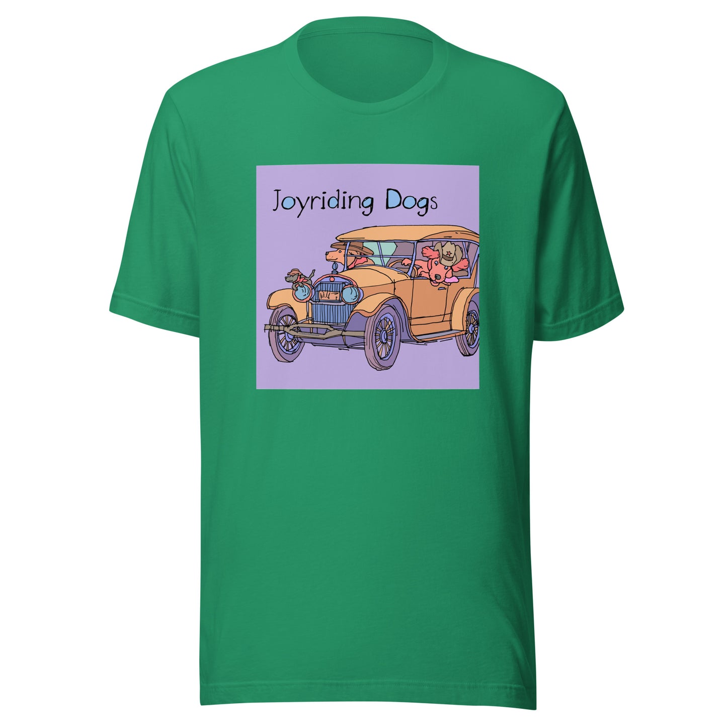 Cowboy Joyriding Dogs - Yellow Car - Unisex t-shirt