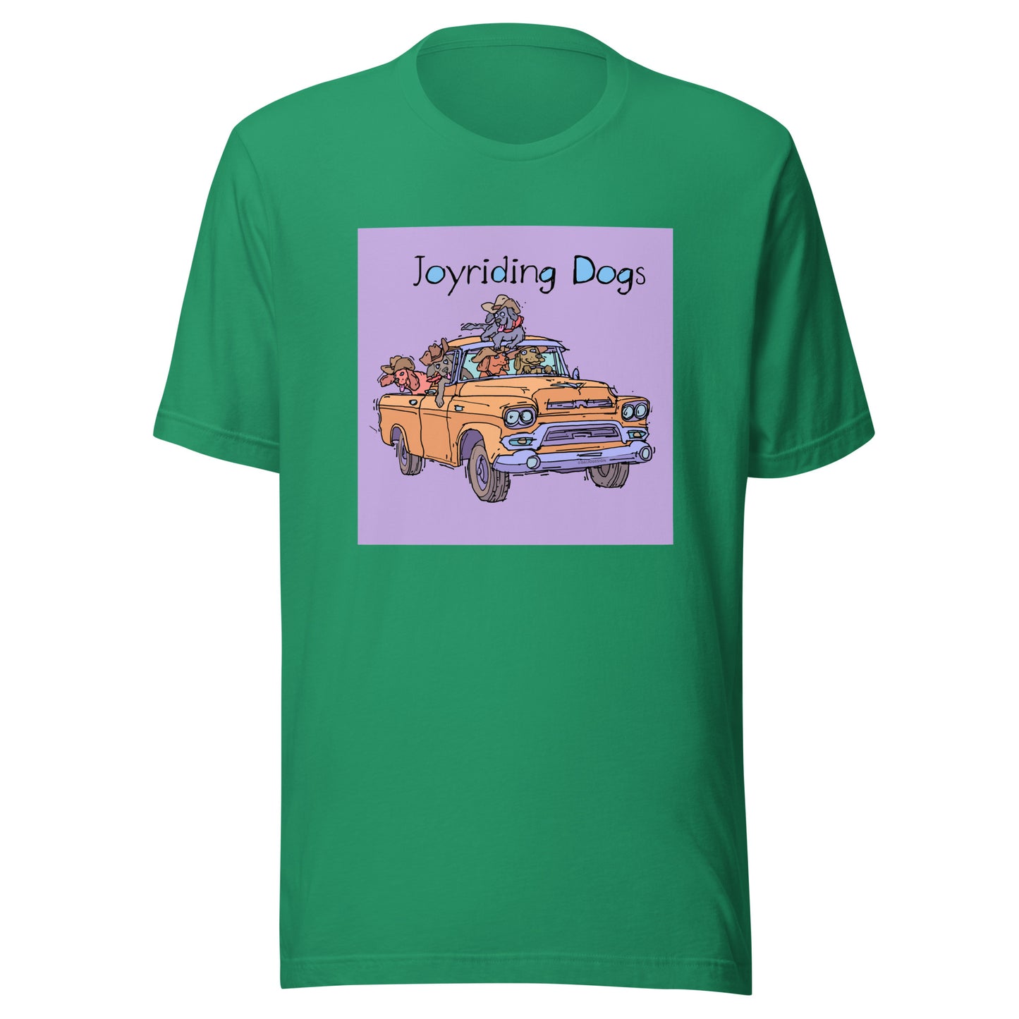 Cowboy Joyriding Dogs - Yellow Pickup - Unisex t-shirt