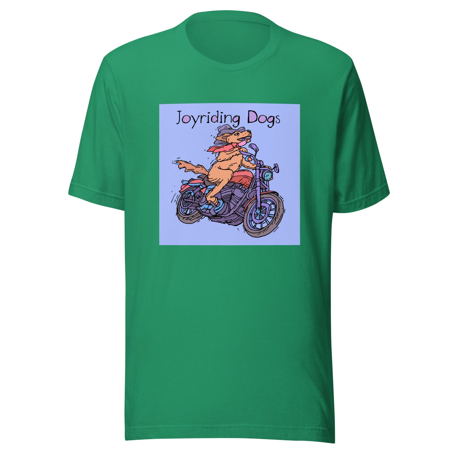 Cowboy Joyriding Dogs - One Rider Red Motorcycle - Unisex t-shirt