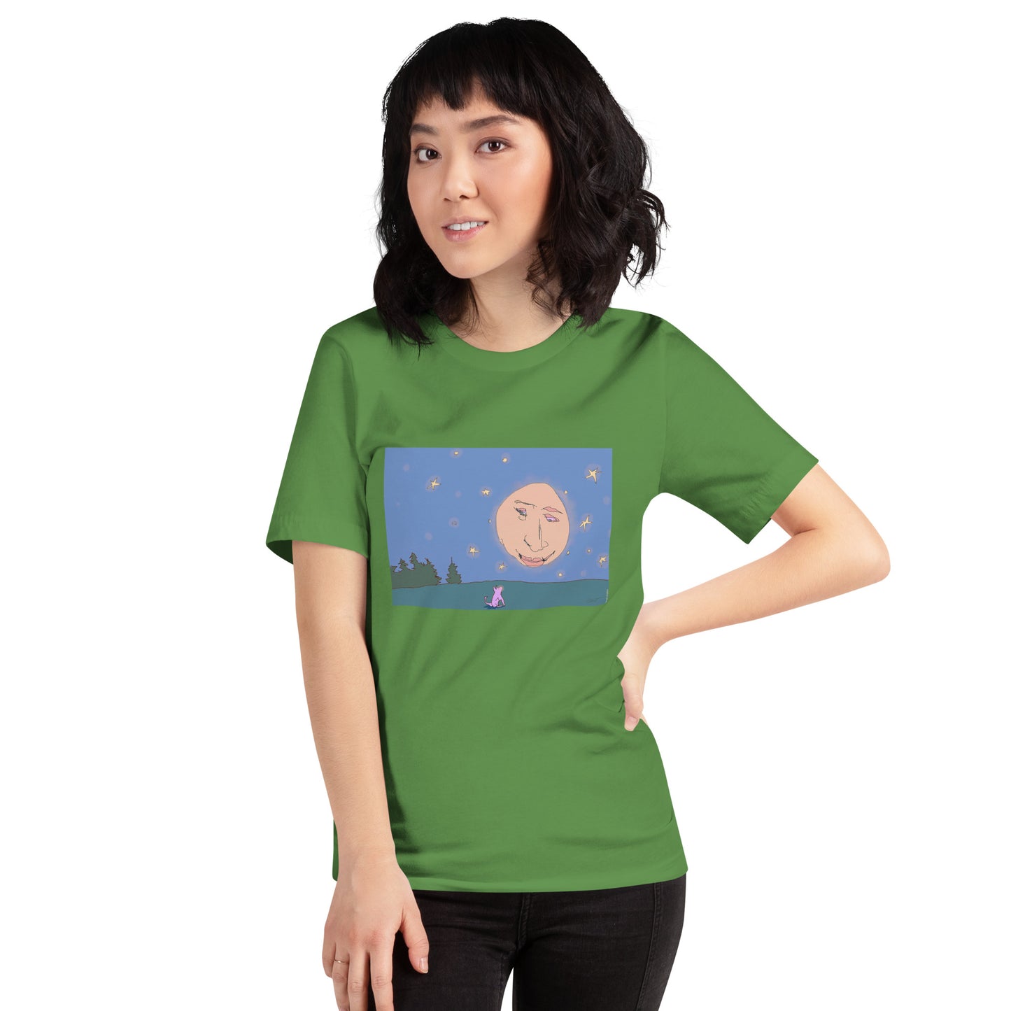 Quiet Conversation with the Moon - Unisex t-shirt