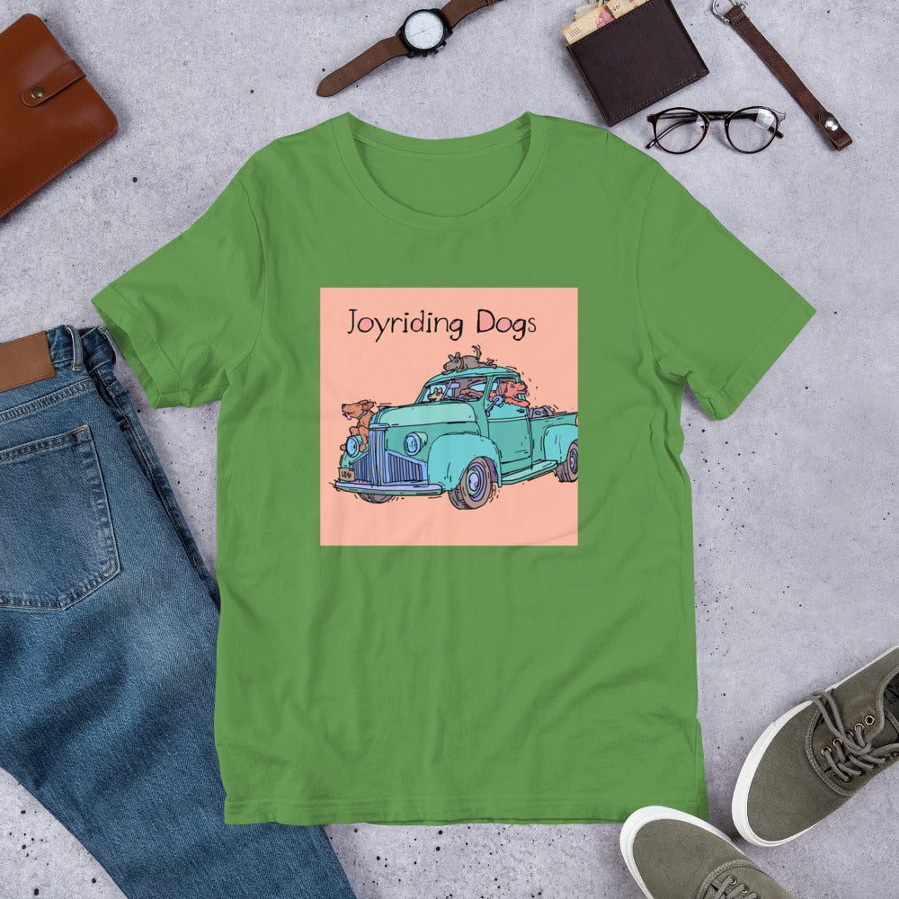 Joyriding Dogs - Green Pickup - Unisex t-shirt