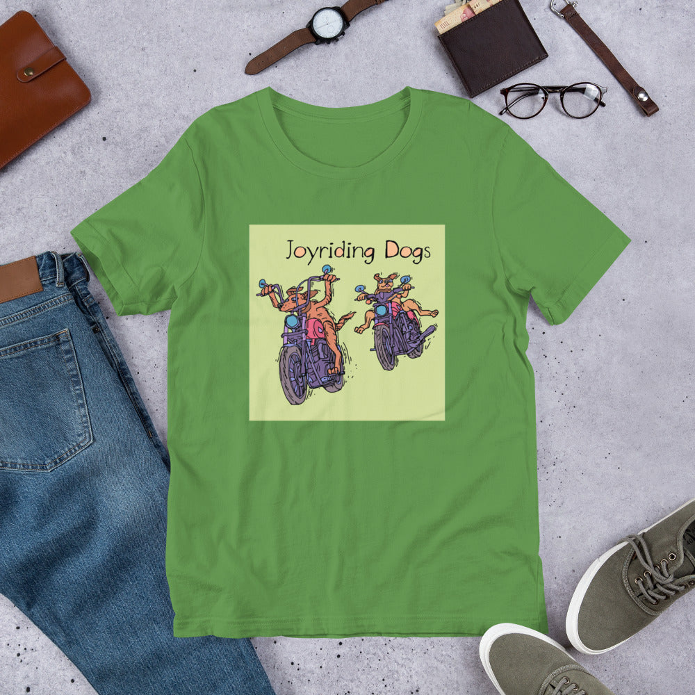 Joyriding Dogs - Two Motorcycles - Unisex t-shirt