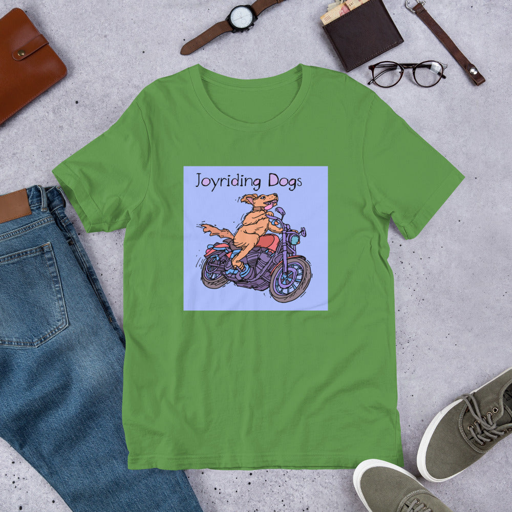 Joyriding Dogs - One Rider Red Motorcycle - Unisex t-shirt