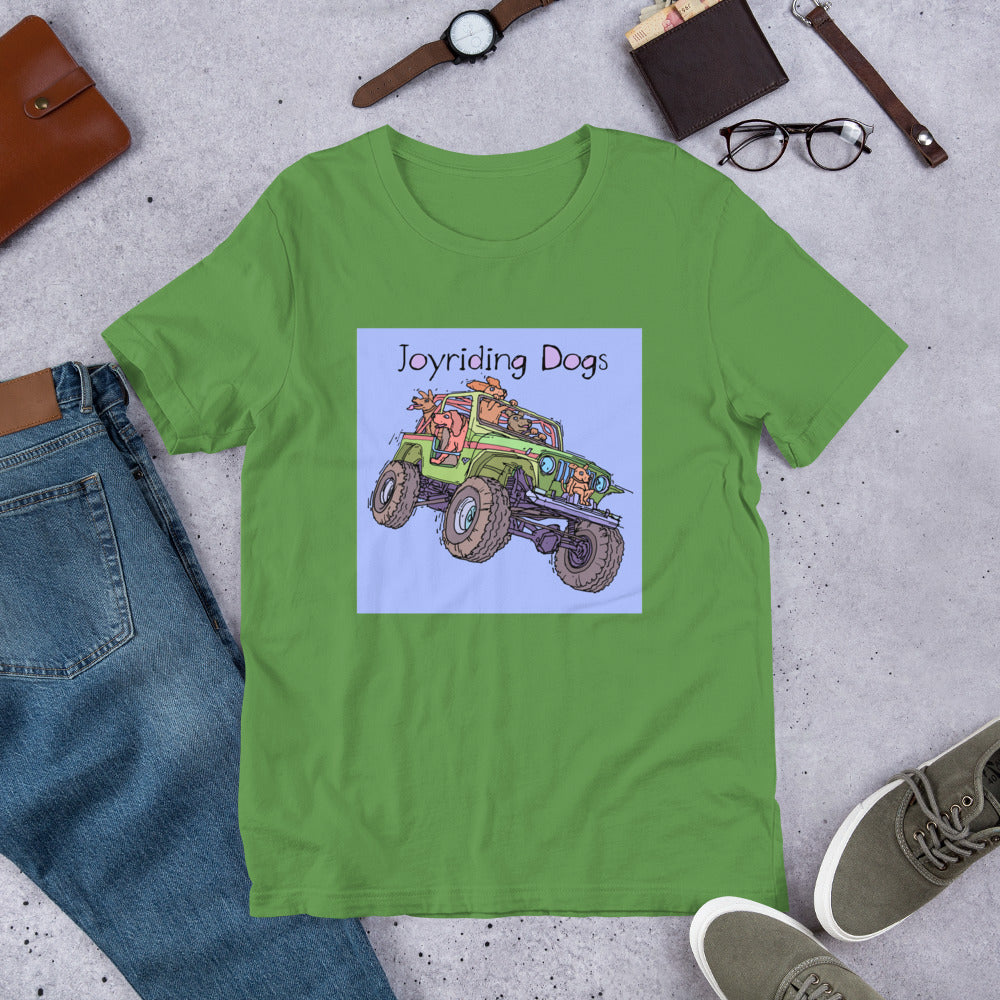 Joyriding Dogs - Green Jeep - Unisex t-shirt