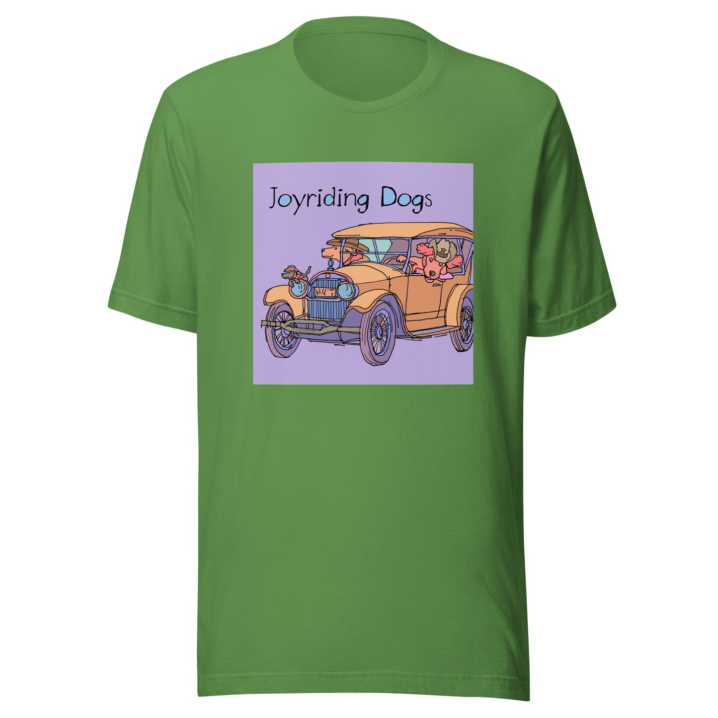 Cowboy Joyriding Dogs - Yellow Car - Unisex t-shirt