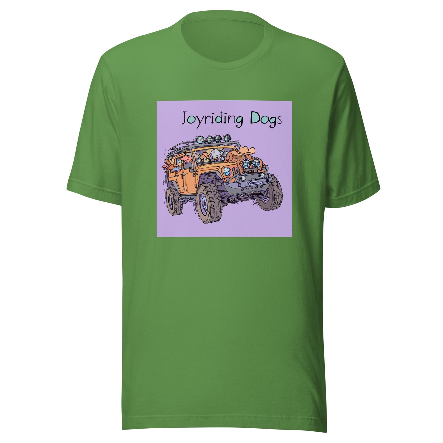 Cowboy Joyriding Dogs - Yellow Jeep - Unisex t-shirt