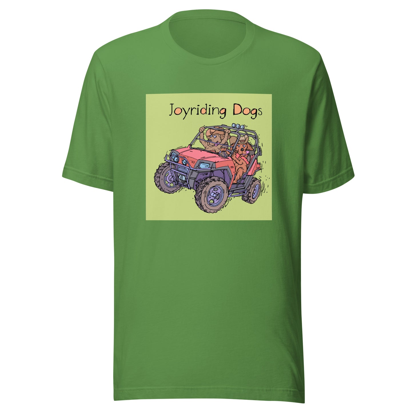 Cowboy Joiyriding Dogs - Two Riders in One Red ATV - Unisex t-shirt