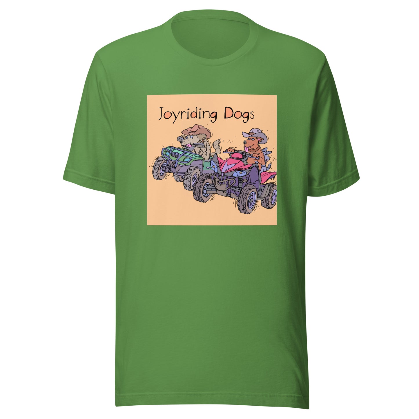 Cowboy Joyriding Dogs - Two ATVs - Unisex t-shirt