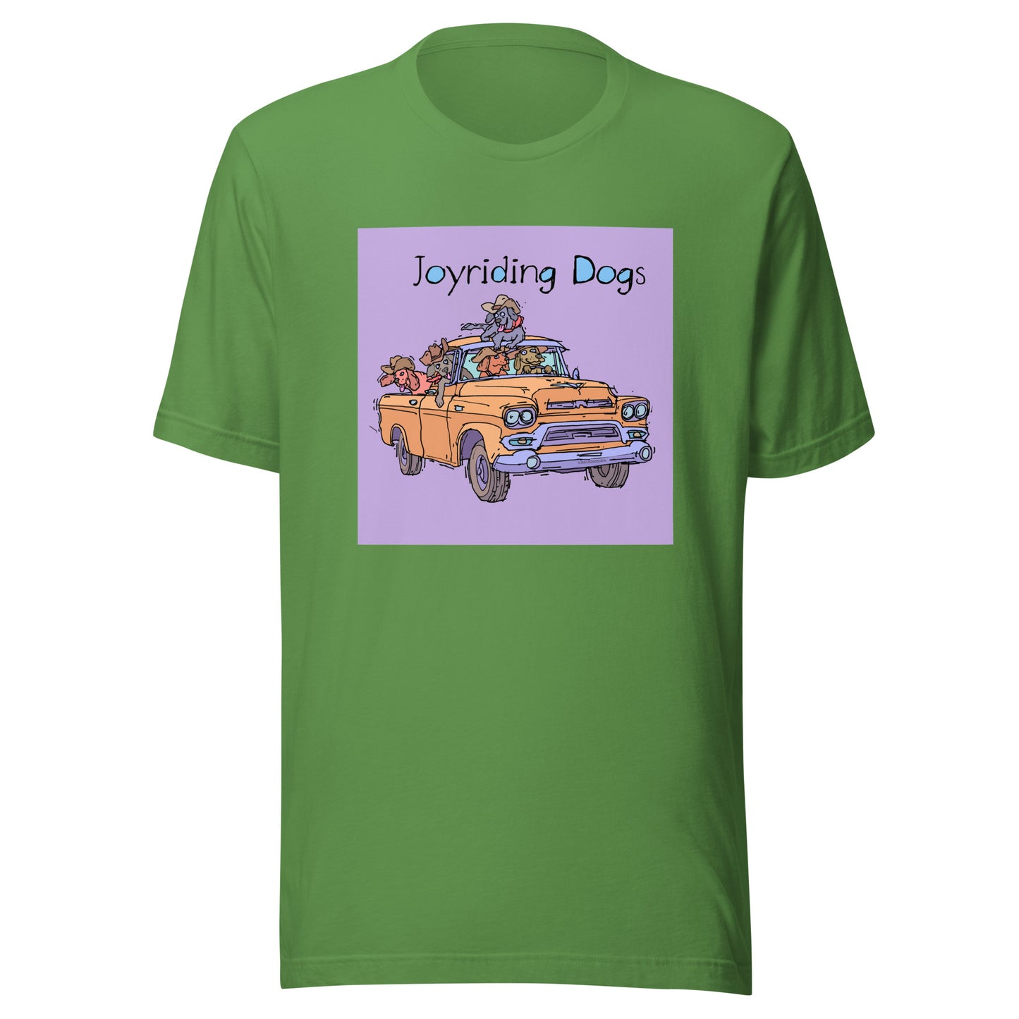 Cowboy Joyriding Dogs - Yellow Pickup - Unisex t-shirt