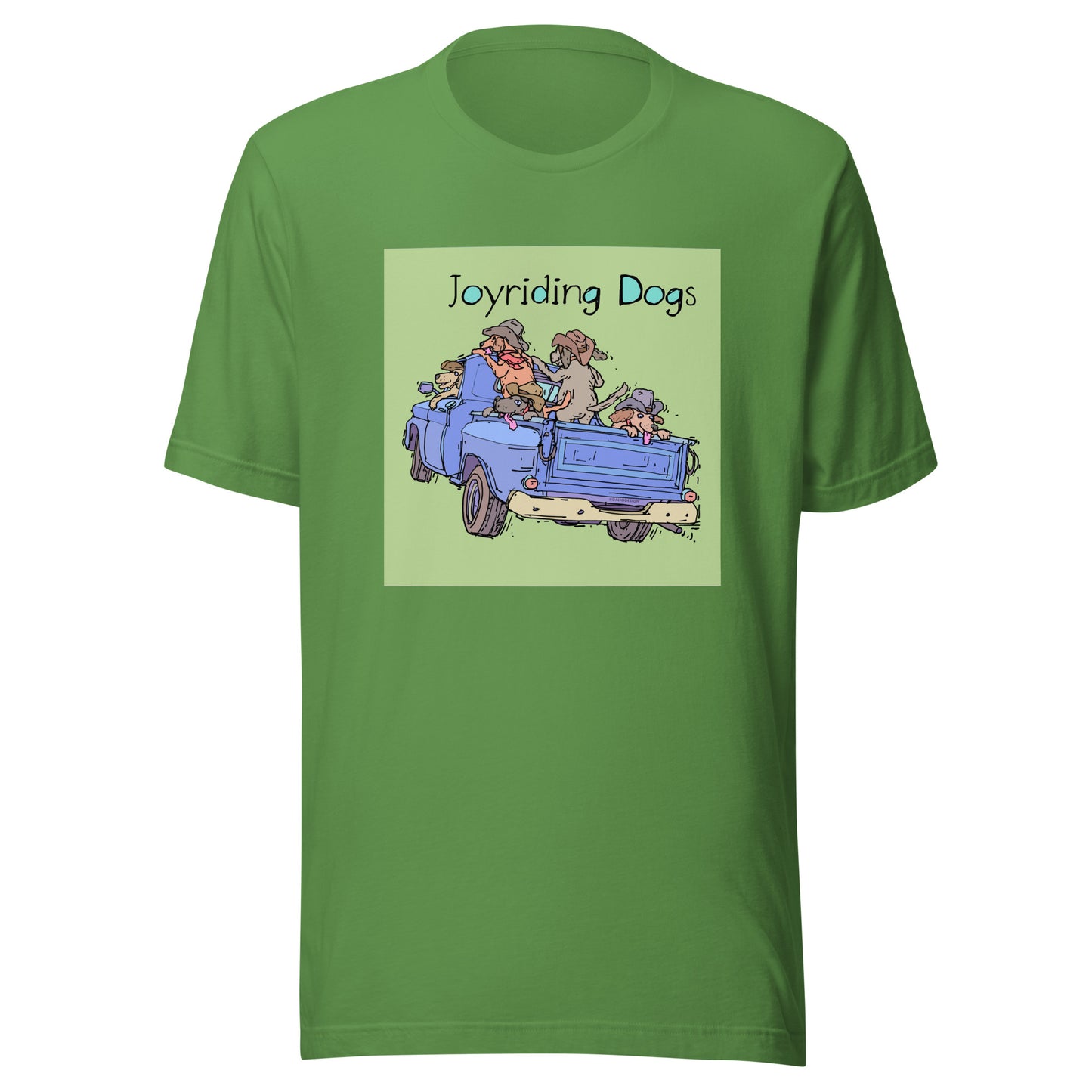 Cowboy Joyriding Dogs - Blue Pickup - Unisex t-shirt