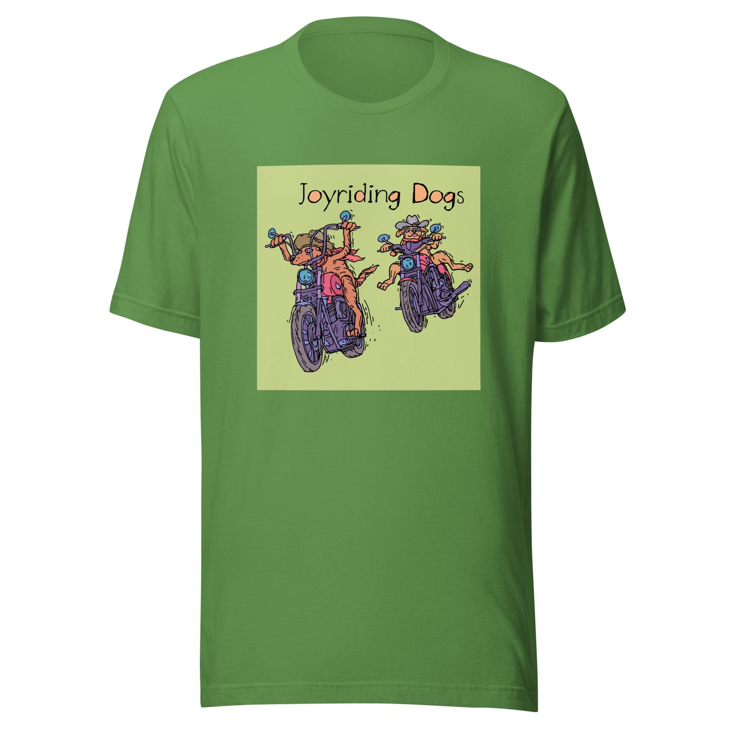 Cowboy Joyriding Dogs - Two Motorcycles - Unisex t-shirt