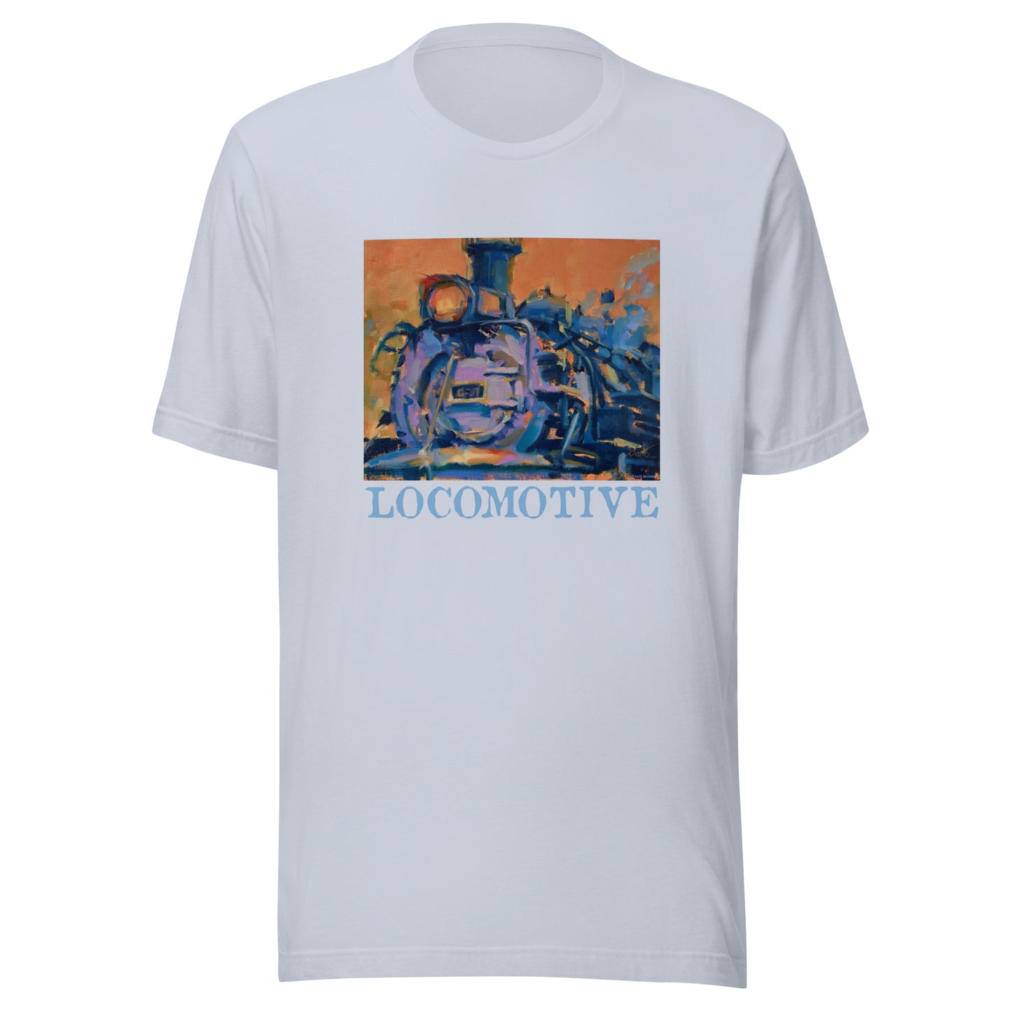 Engine 487 - Locomotive text - Unisex t-shirt