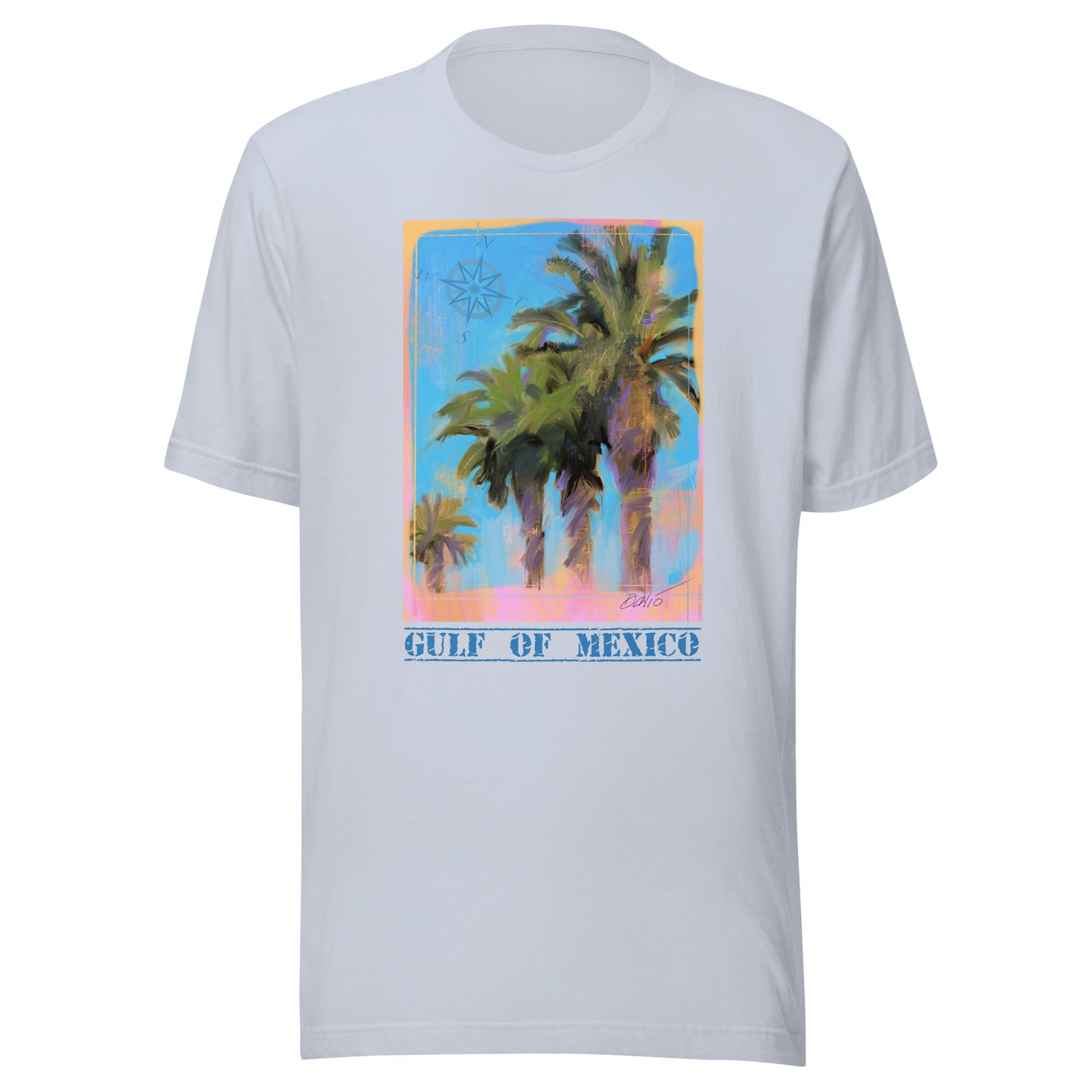 Gulf of Mexico - Palms - Dark Font - Unisex t-shirt