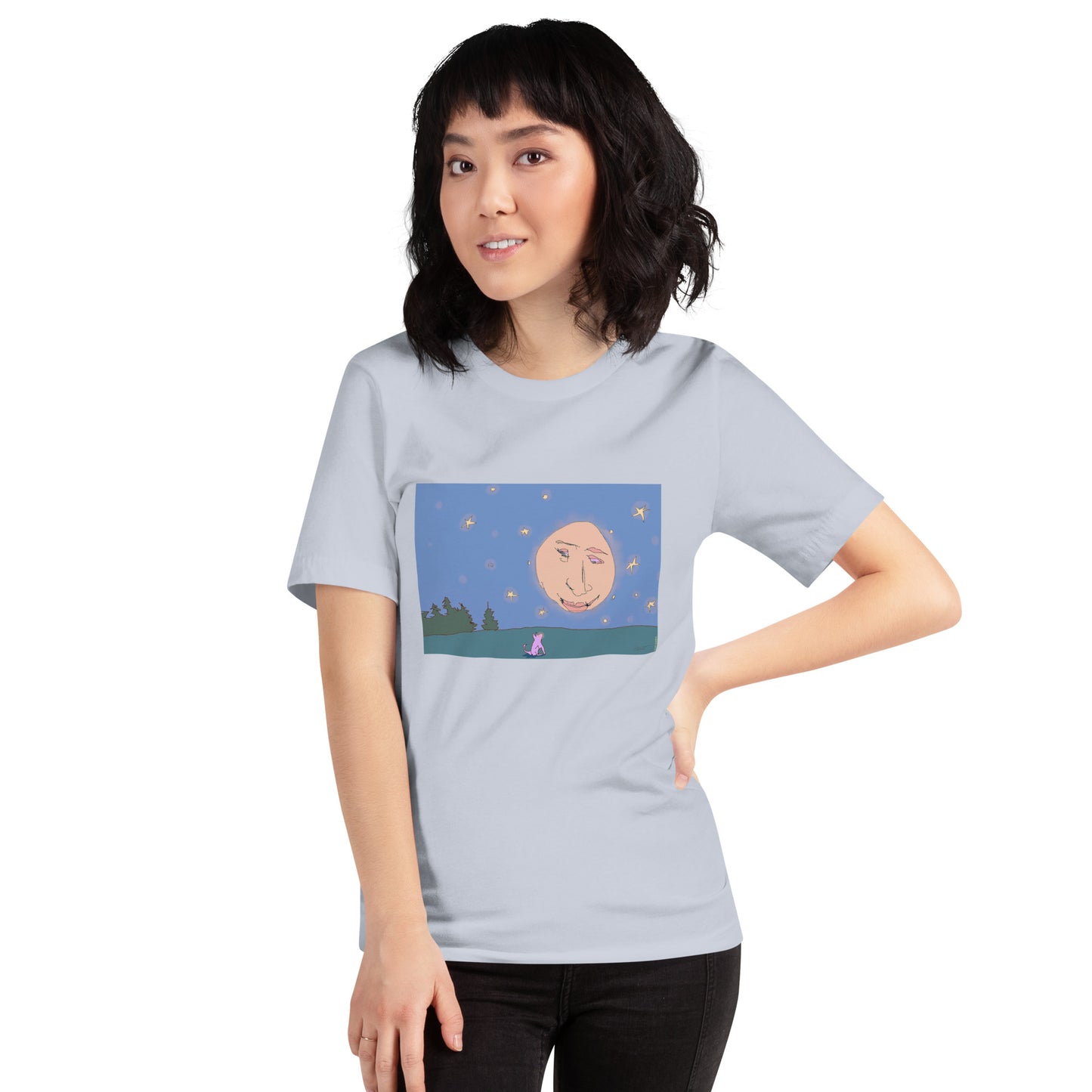 Quiet Conversation with the Moon - Unisex t-shirt