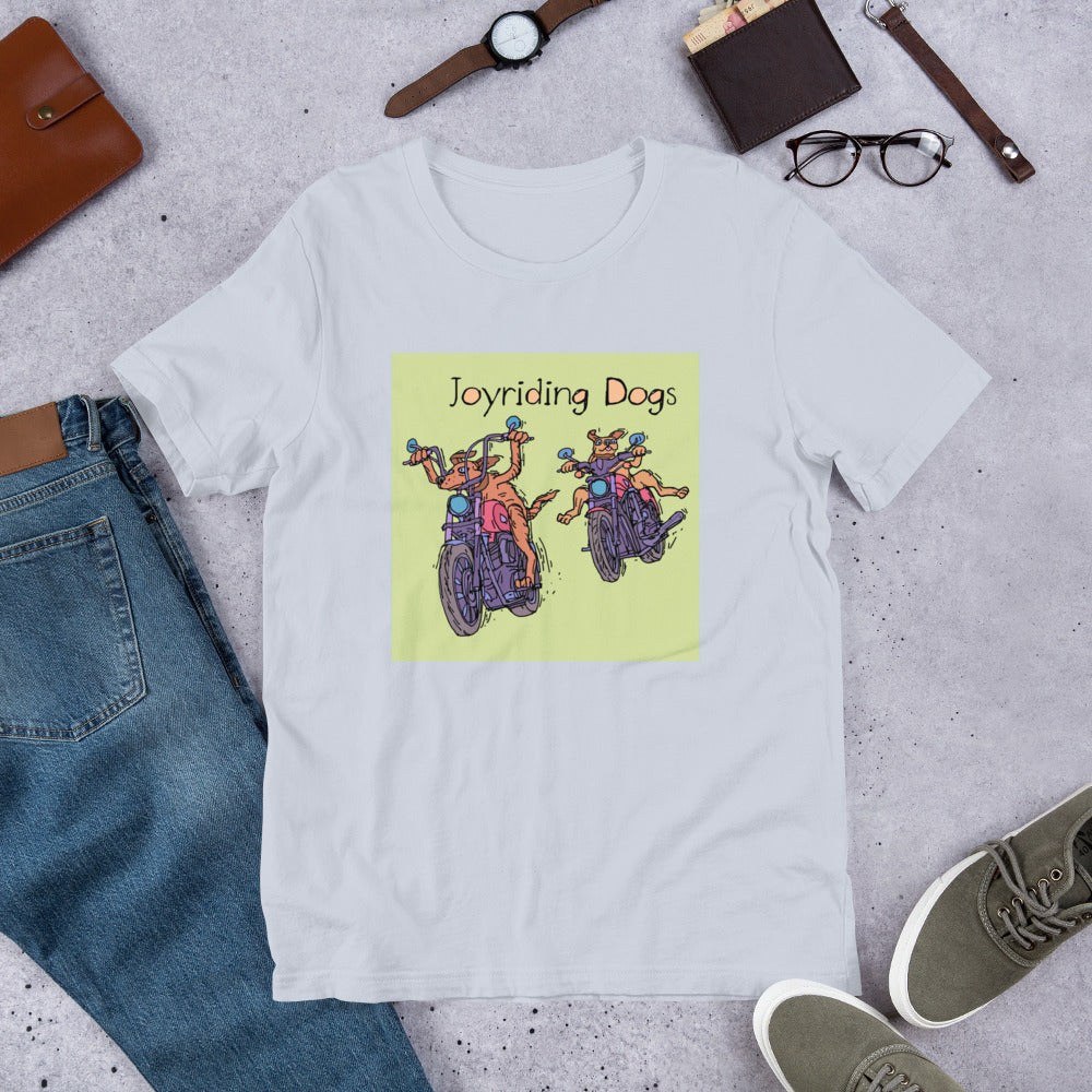 Joyriding Dogs - Two Motorcycles - Unisex t-shirt