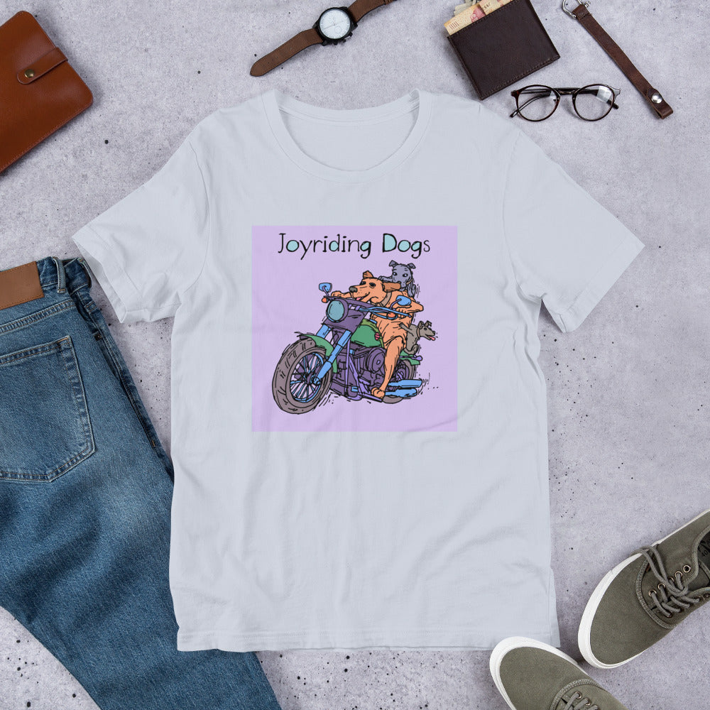 Joyriding Dogs - Two Riders Green Motorcycle - Unisex t-shirt