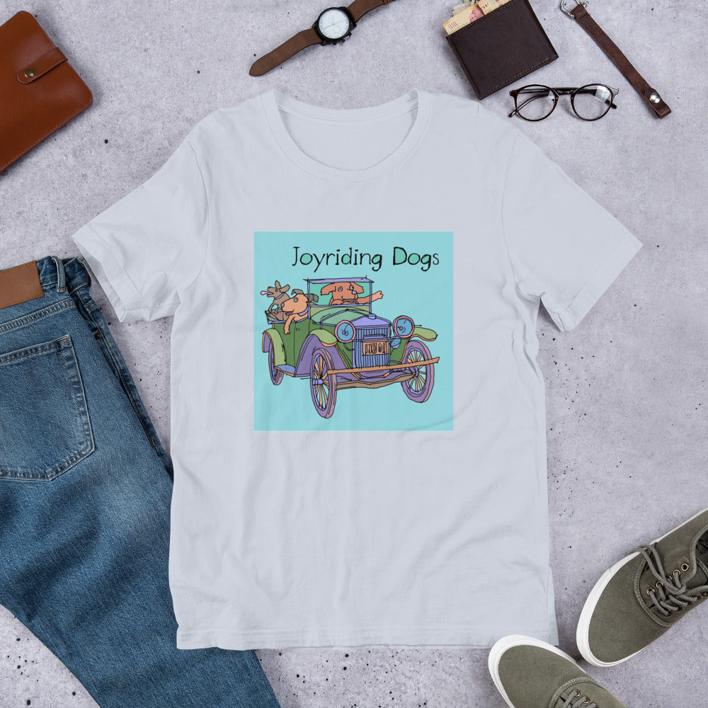 Joyriding Dogs - Green Car - Unisex t-shirt