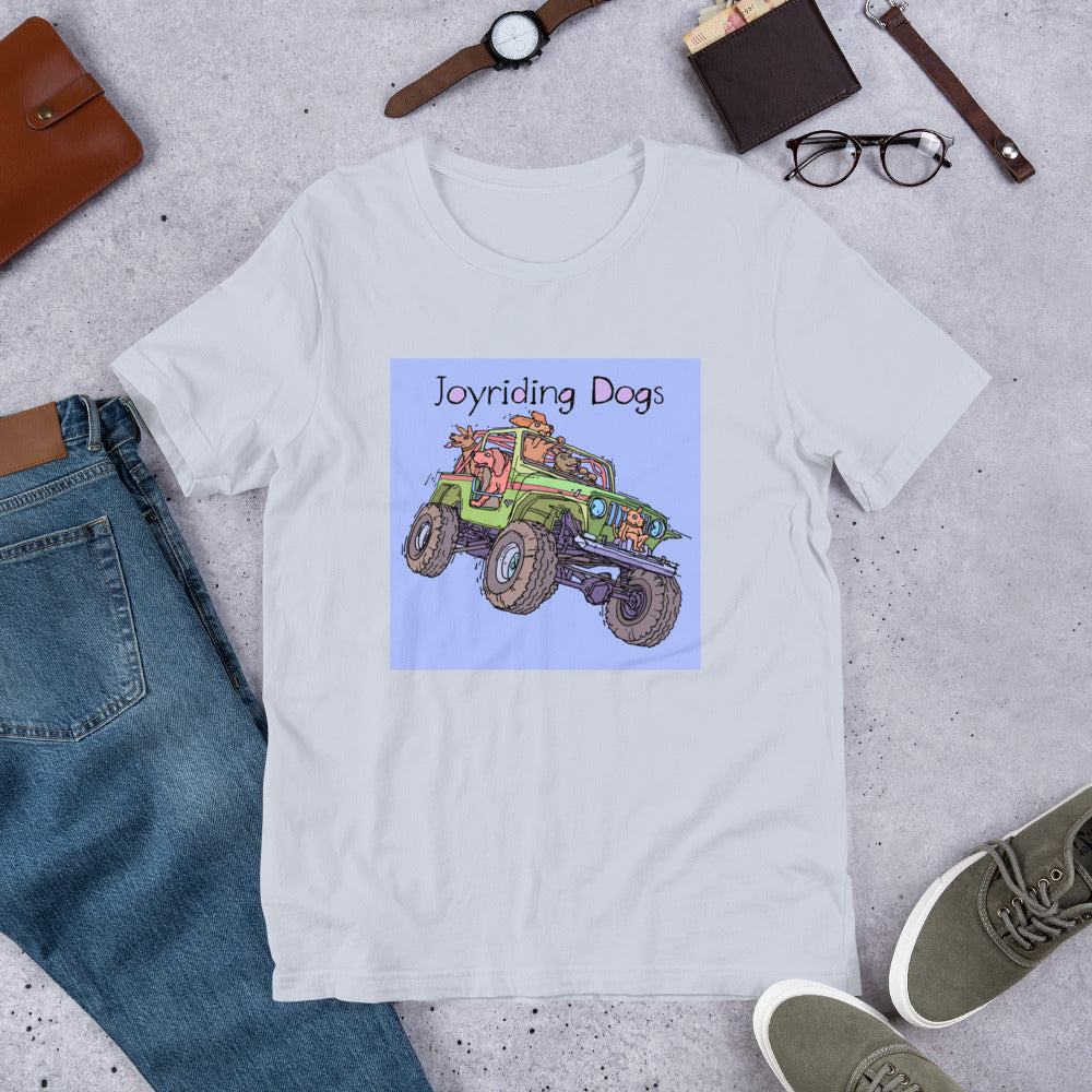 Joyriding Dogs - Green Jeep - Unisex t-shirt
