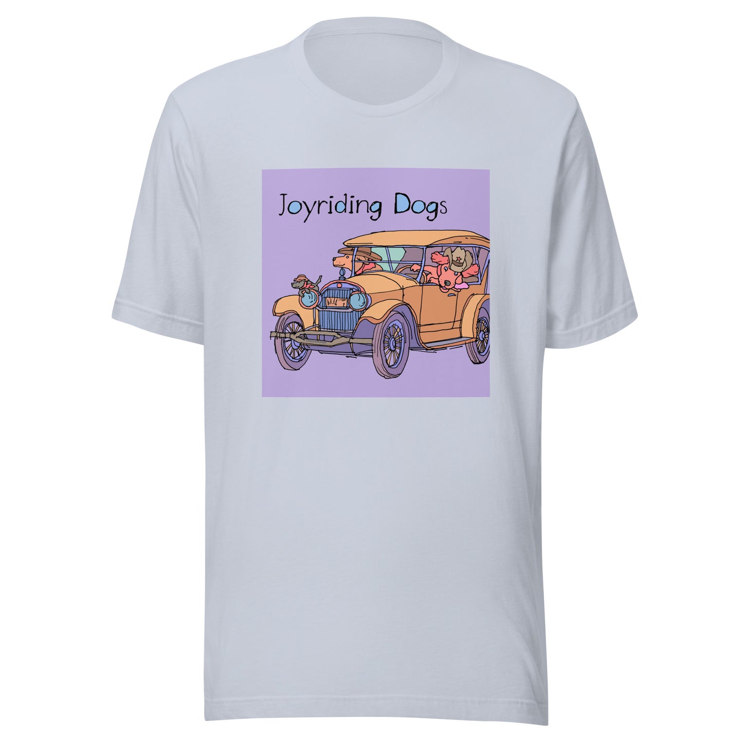 Cowboy Joyriding Dogs - Yellow Car - Unisex t-shirt