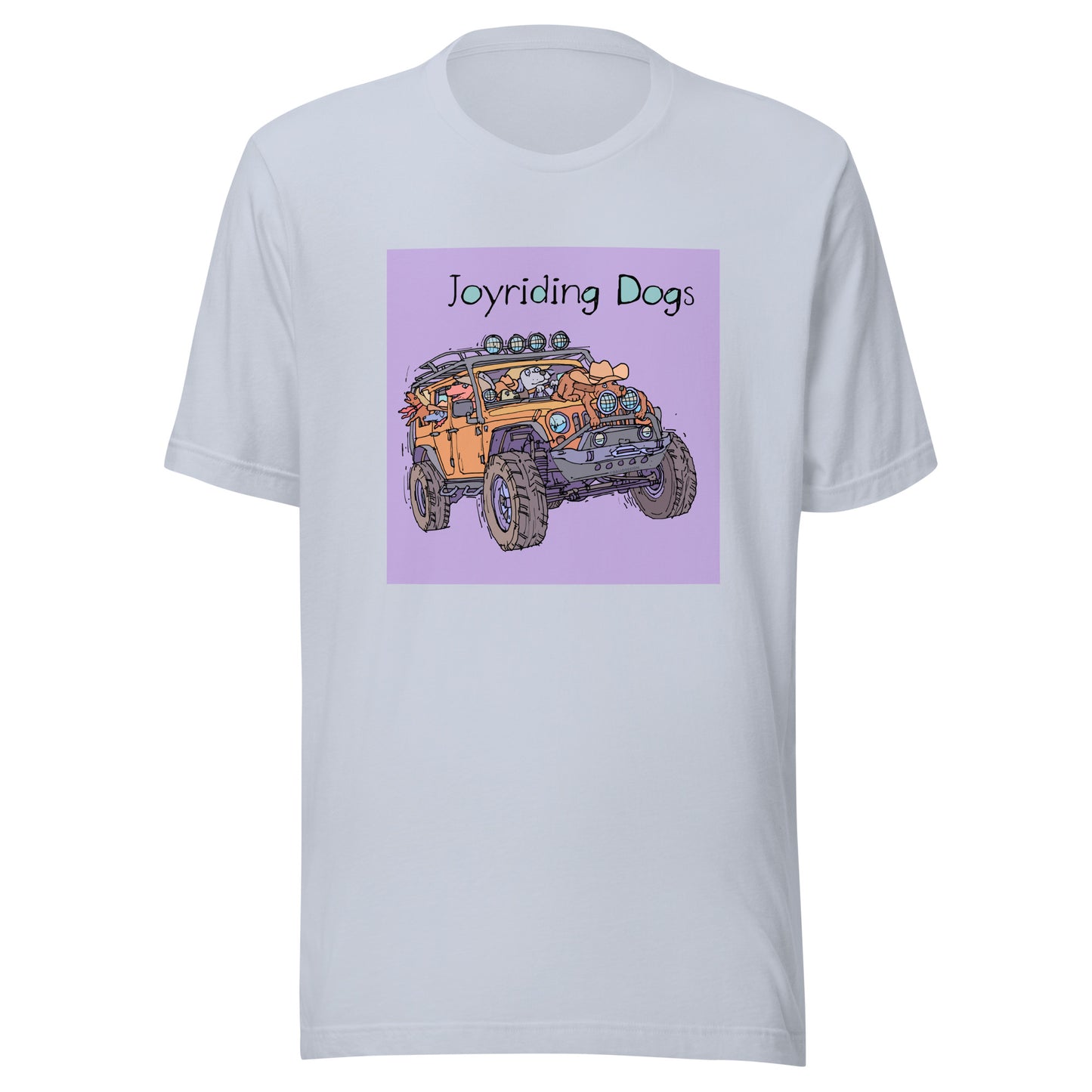 Cowboy Joyriding Dogs - Yellow Jeep - Unisex t-shirt