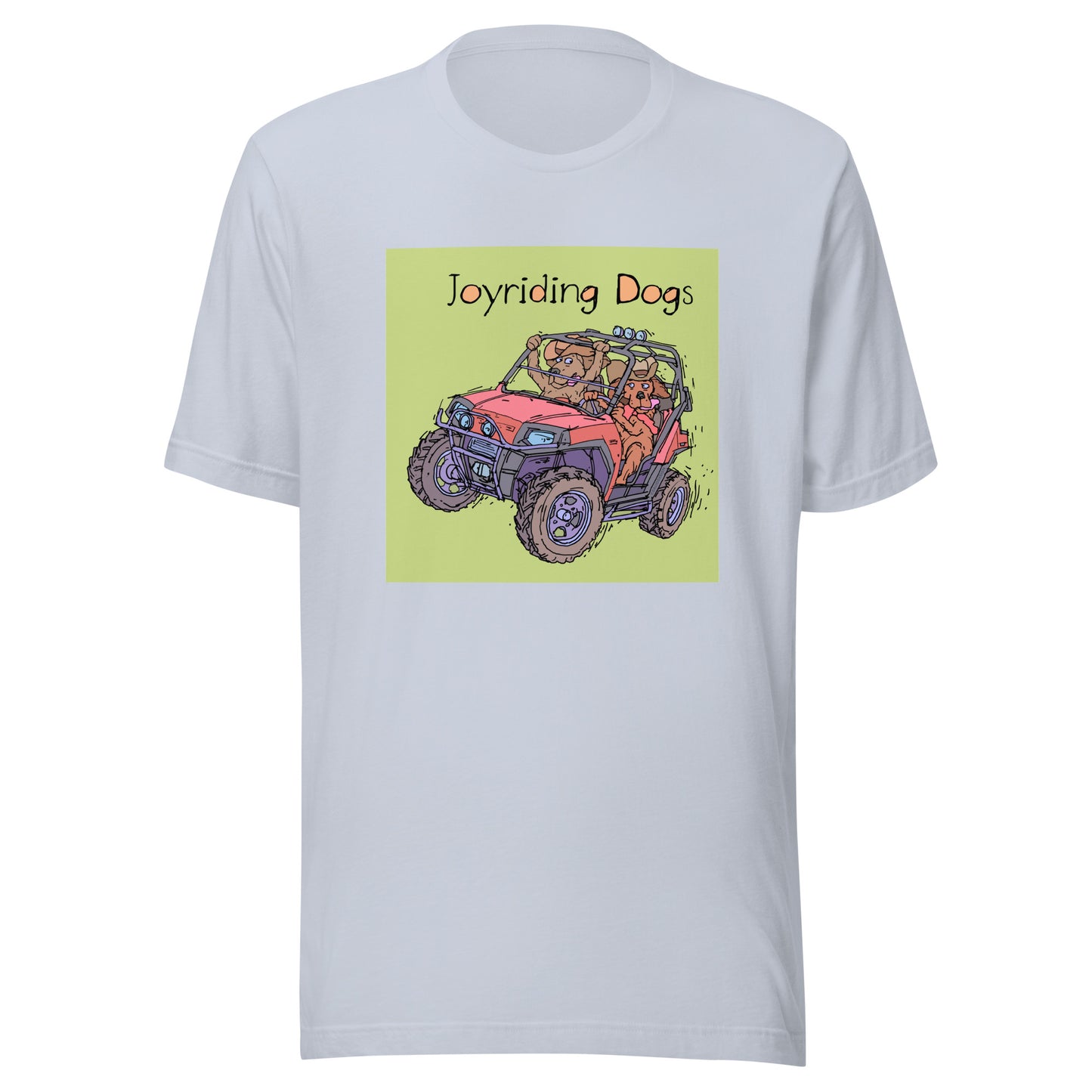 Cowboy Joiyriding Dogs - Two Riders in One Red ATV - Unisex t-shirt