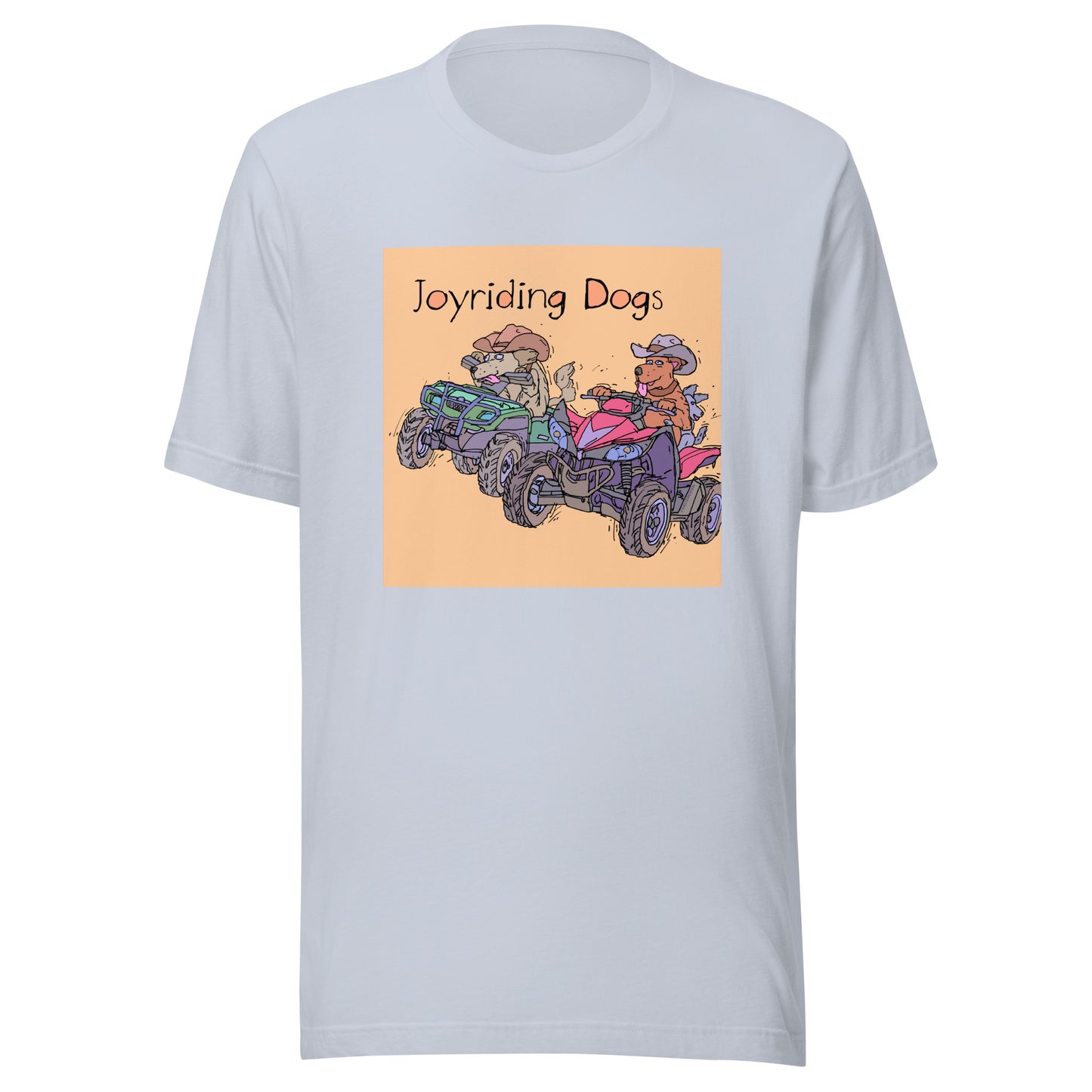 Cowboy Joyriding Dogs - Two ATVs - Unisex t-shirt