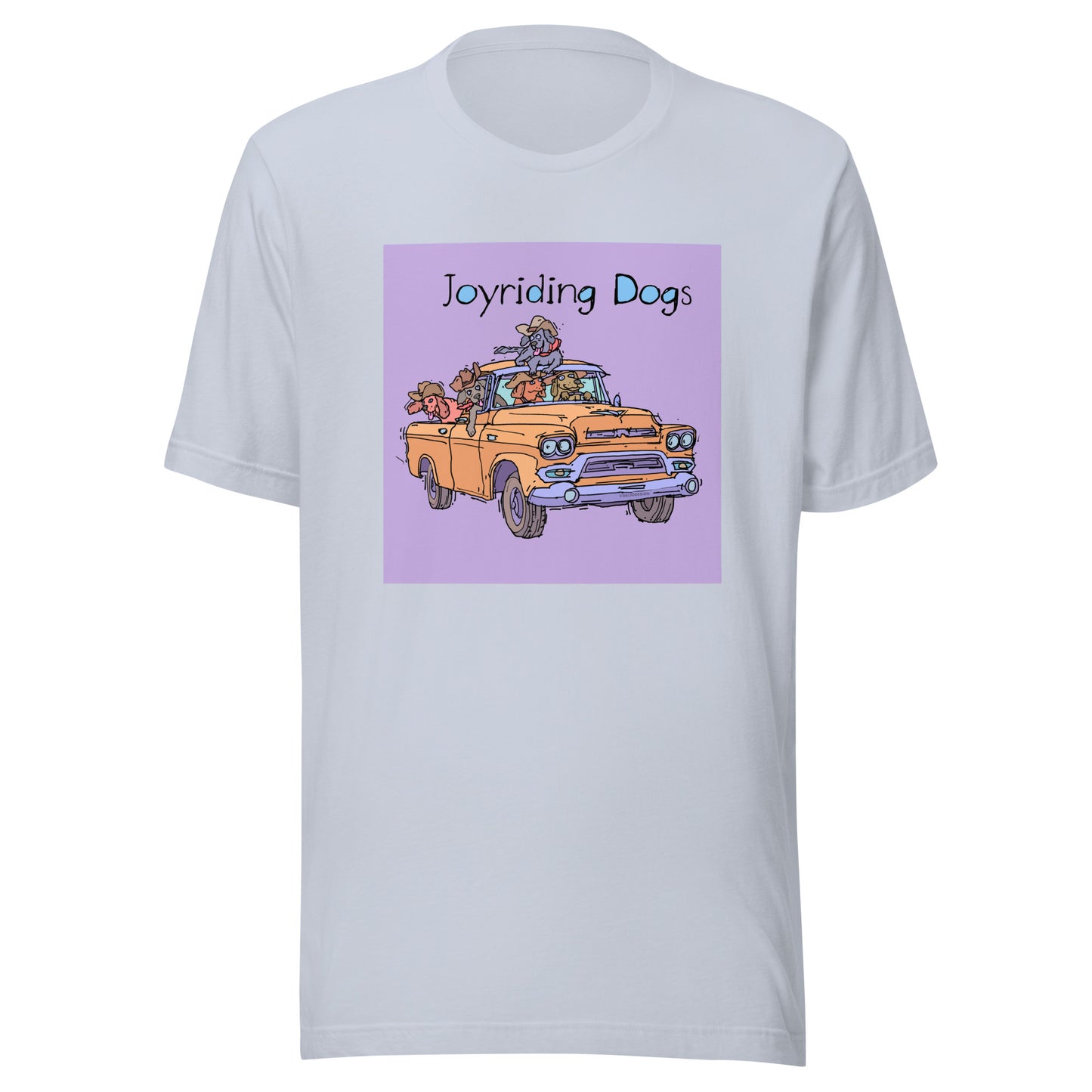 Cowboy Joyriding Dogs - Yellow Pickup - Unisex t-shirt