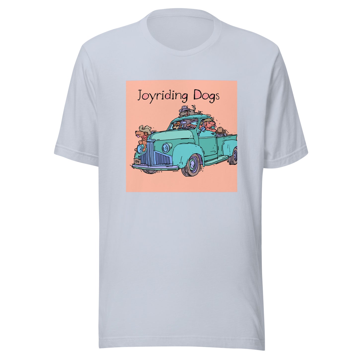 Cowboy Joyriding Dogs - Green Pickup - Unisex t-shirt