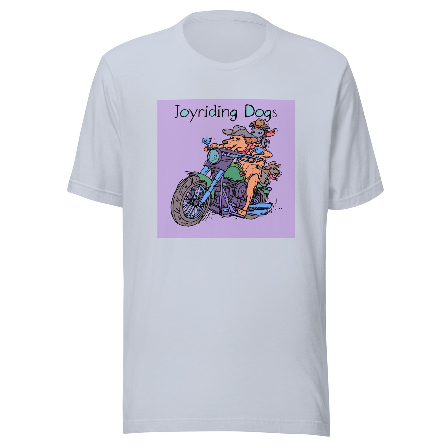 Cowboy Joyriding Dogs - Two Riders Green Motorcycle - Unisex t-shirt