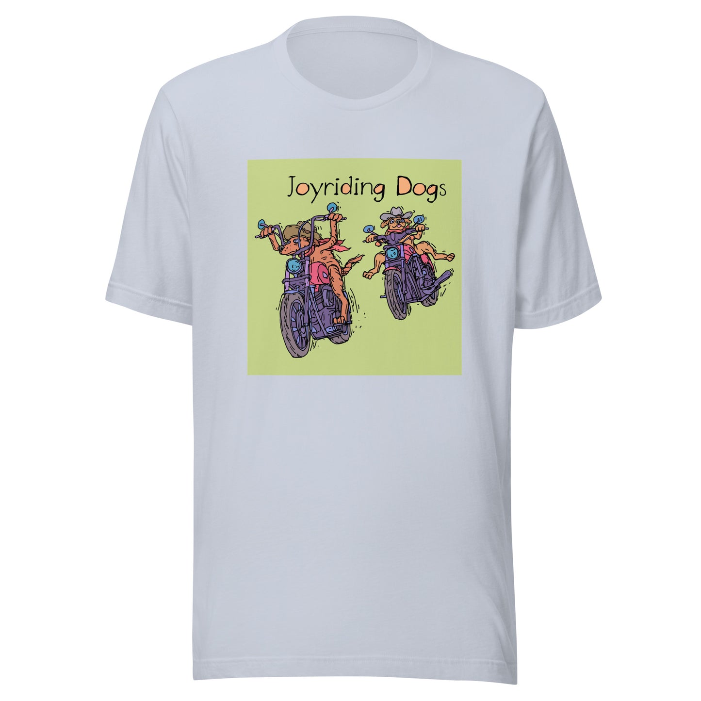 Cowboy Joyriding Dogs - Two Motorcycles - Unisex t-shirt