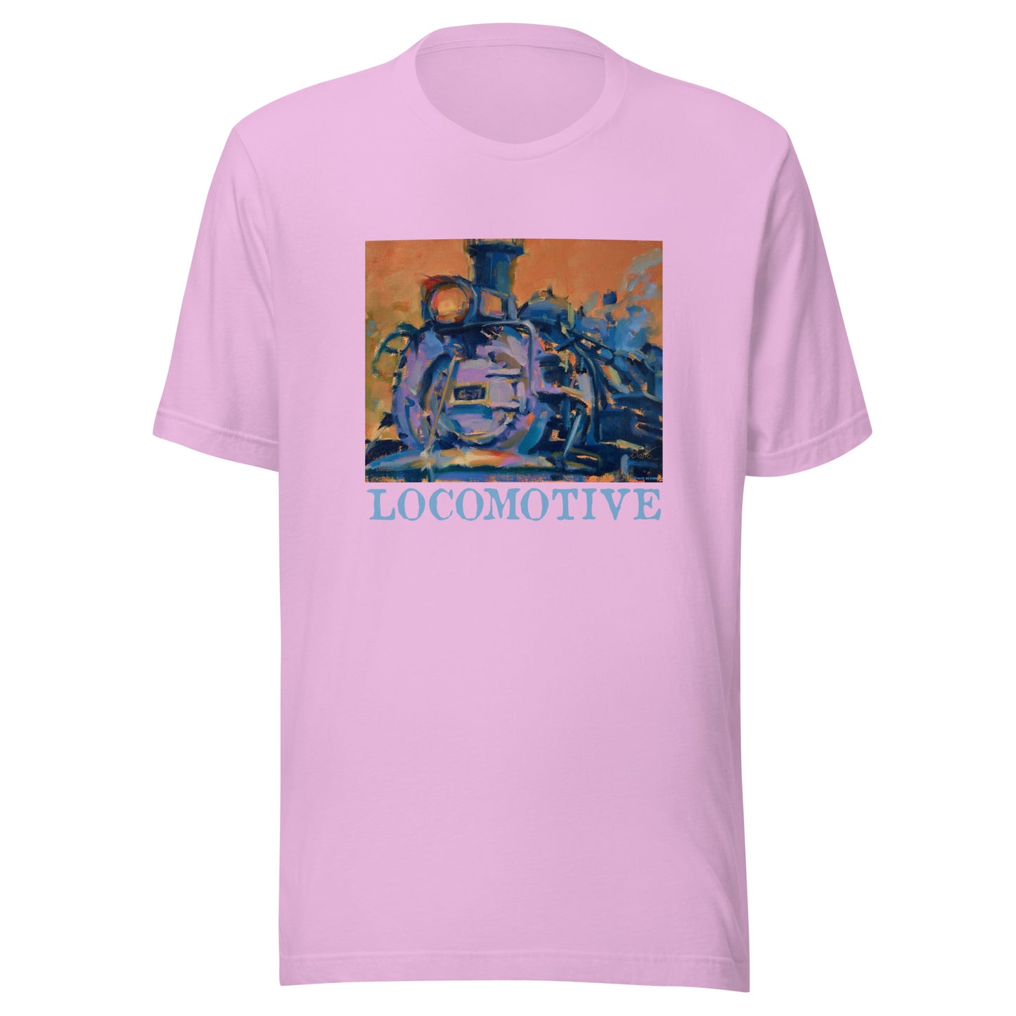 Engine 487 - Locomotive text - Unisex t-shirt