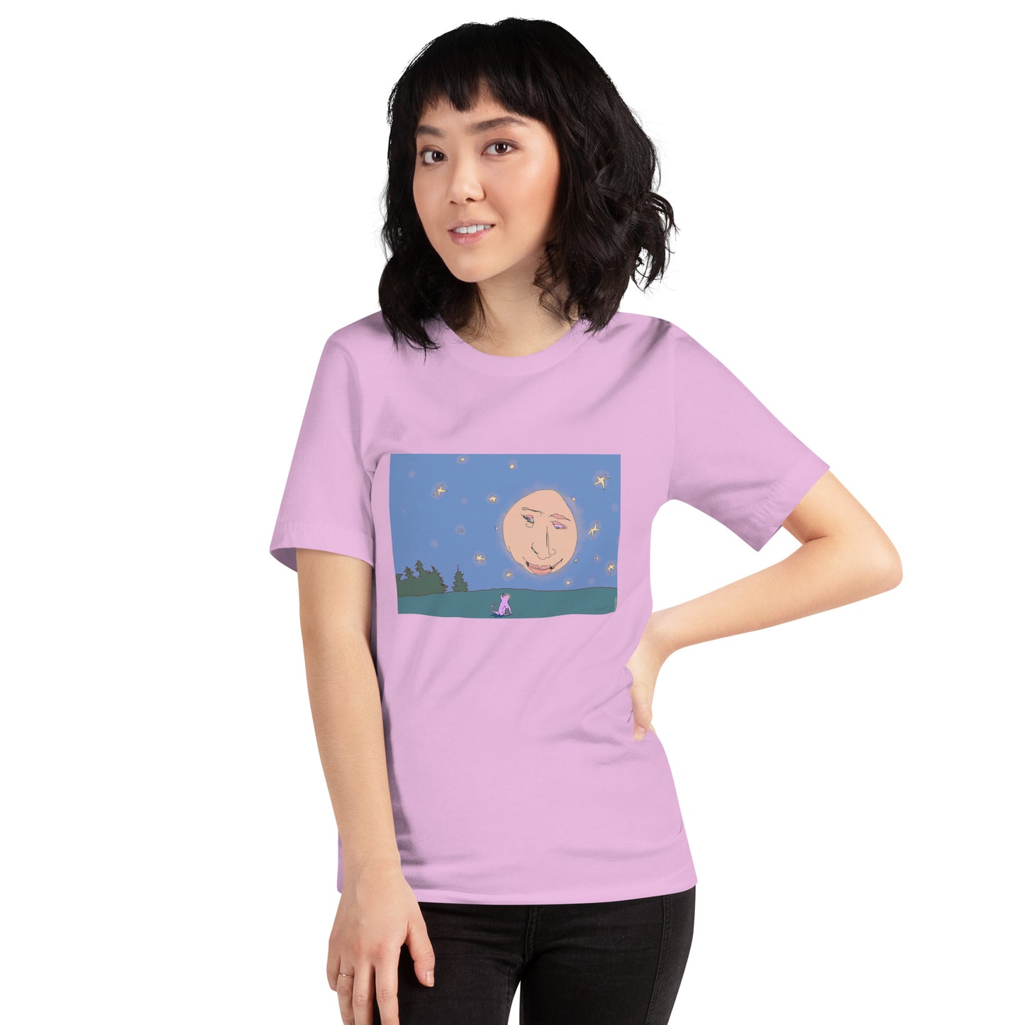 Quiet Conversation with the Moon - Unisex t-shirt