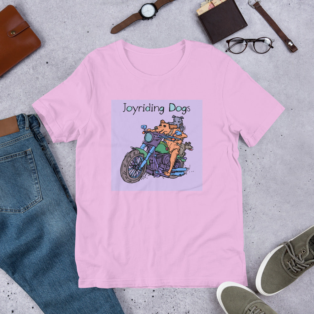 Joyriding Dogs - Two Riders Green Motorcycle - Unisex t-shirt
