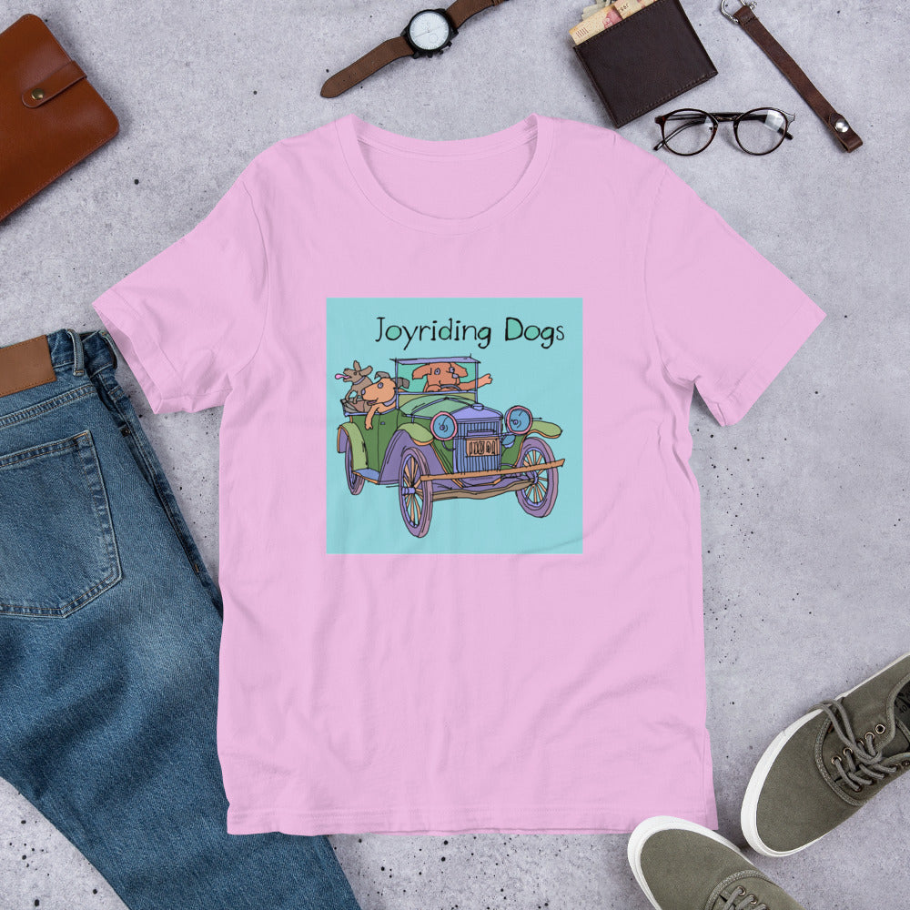 Joyriding Dogs - Green Car - Unisex t-shirt