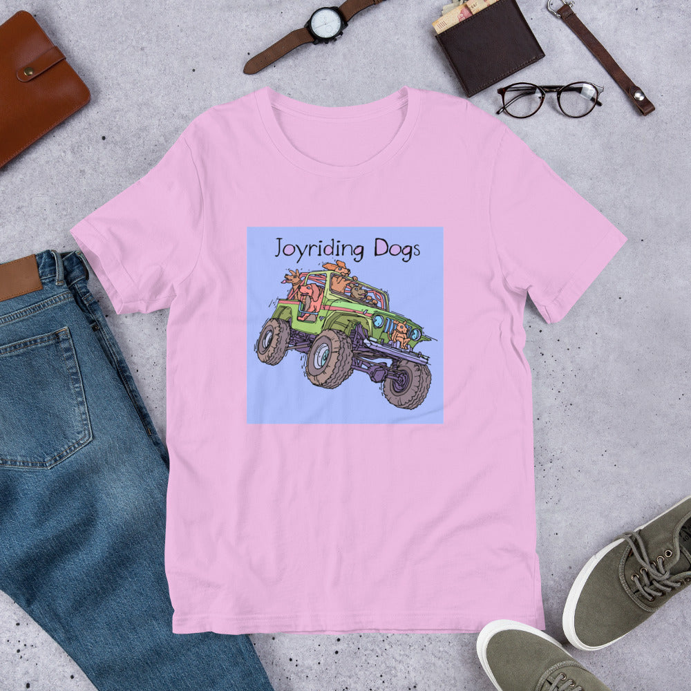 Joyriding Dogs - Green Jeep - Unisex t-shirt