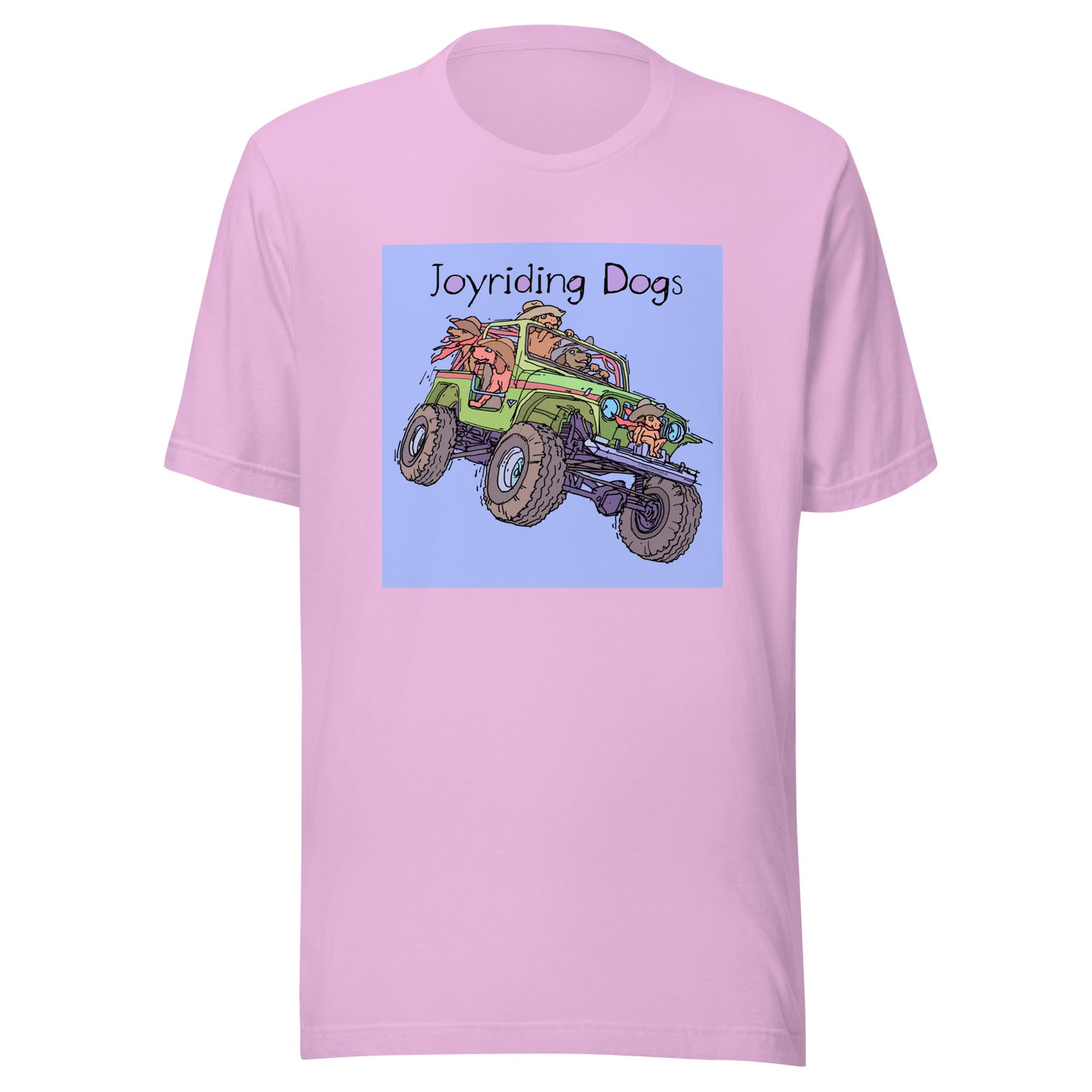 Cowboy Joyriding Dogs - Green Jeep - Unisex t-shirt