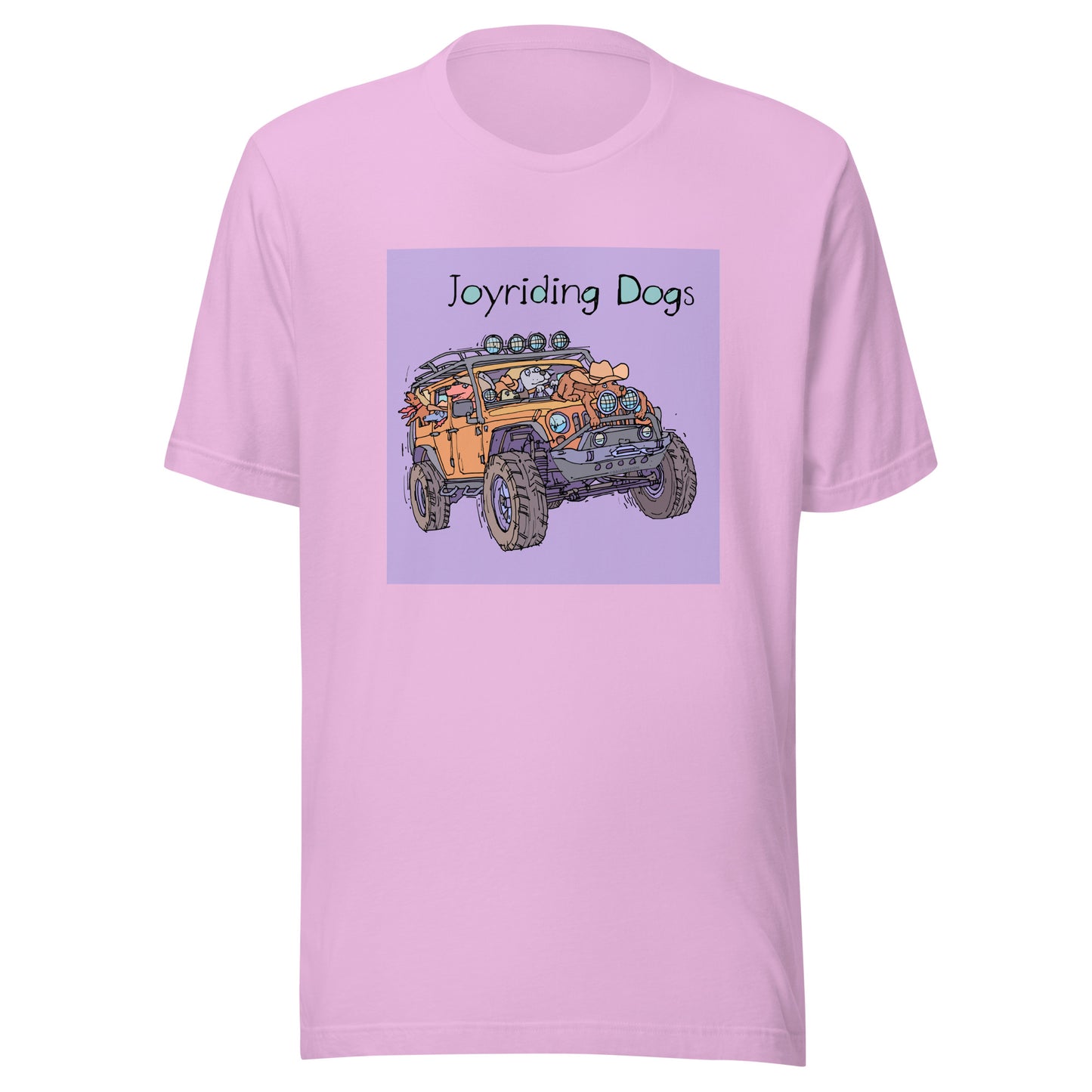 Cowboy Joyriding Dogs - Yellow Jeep - Unisex t-shirt