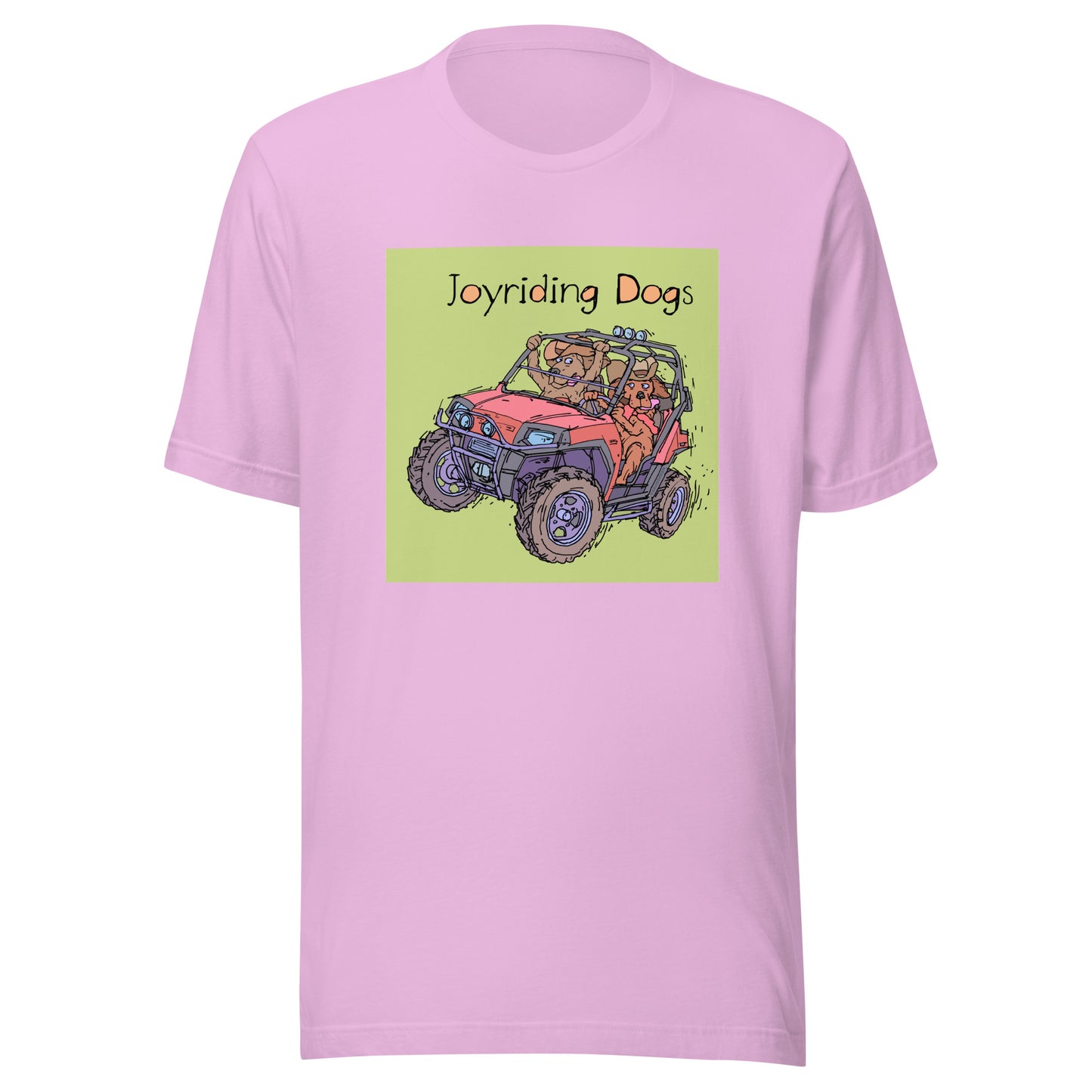 Cowboy Joiyriding Dogs - Two Riders in One Red ATV - Unisex t-shirt