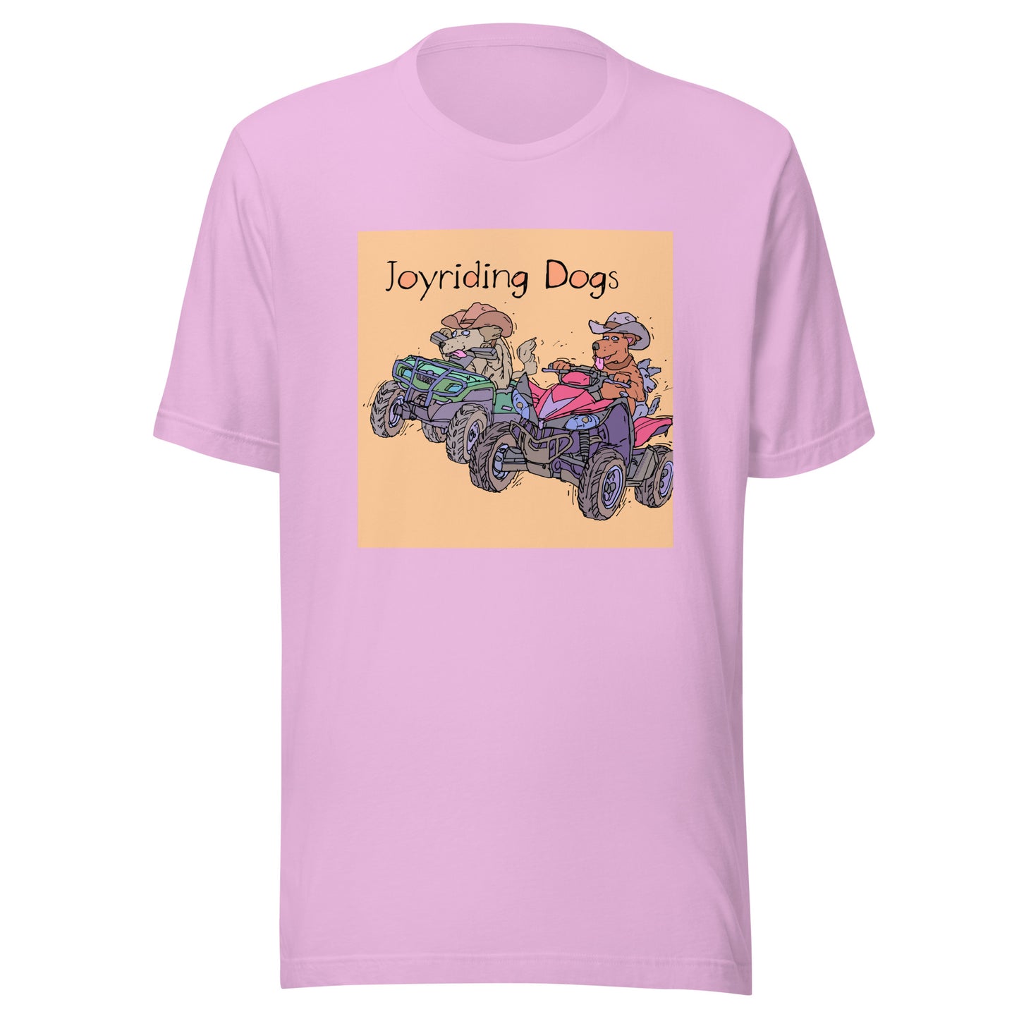 Cowboy Joyriding Dogs - Two ATVs - Unisex t-shirt