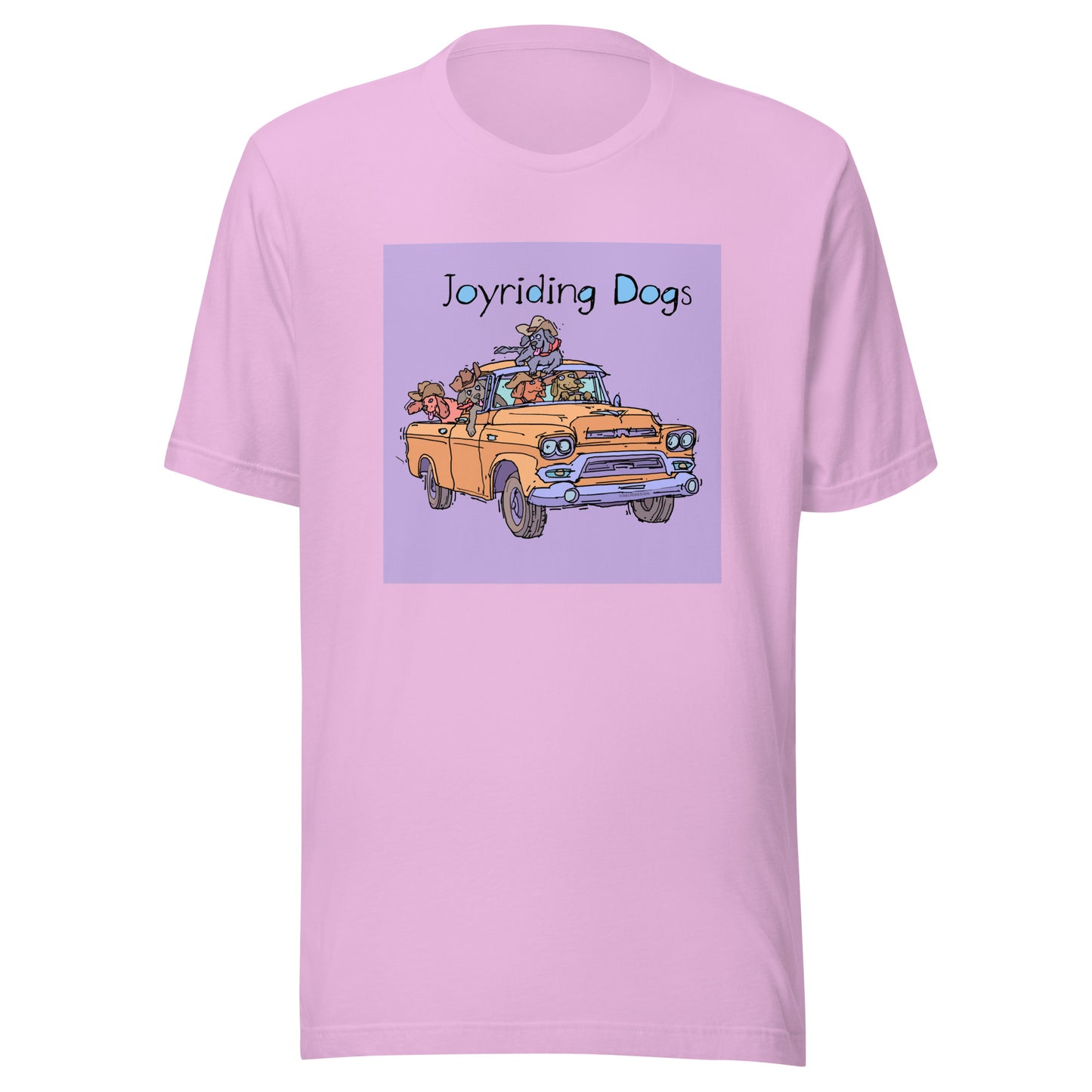 Cowboy Joyriding Dogs - Yellow Pickup - Unisex t-shirt