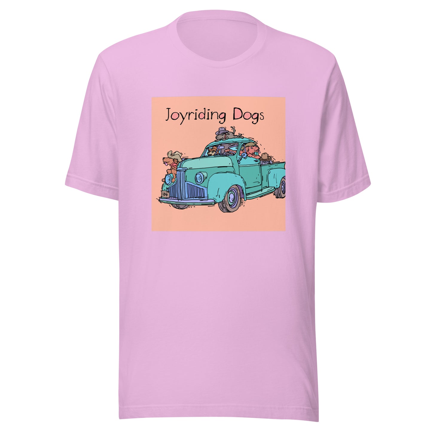 Cowboy Joyriding Dogs - Green Pickup - Unisex t-shirt