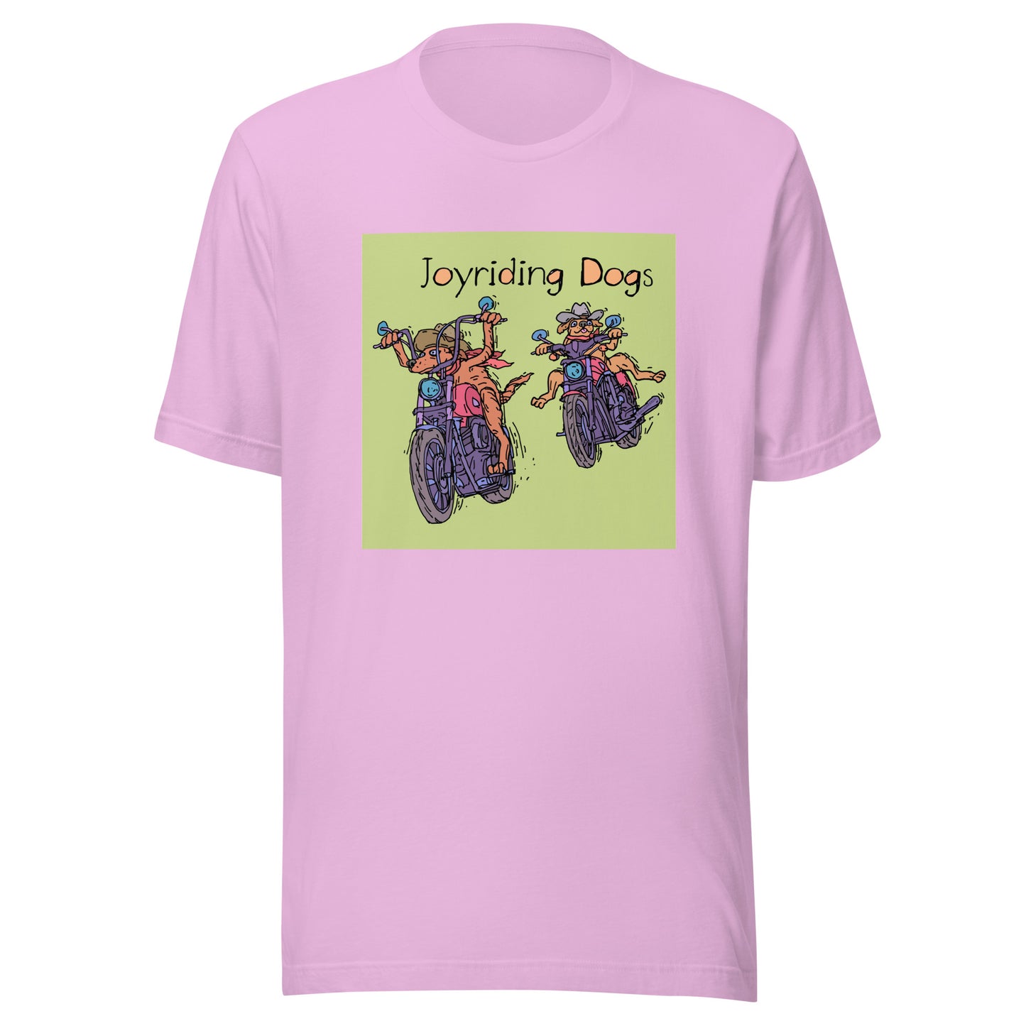Cowboy Joyriding Dogs - Two Motorcycles - Unisex t-shirt