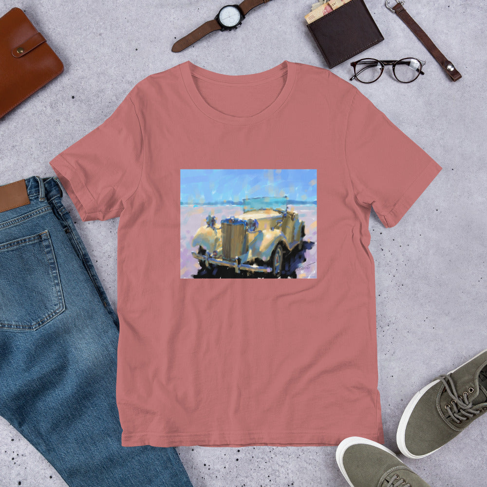 MG Car with background - Unisex t-shirt