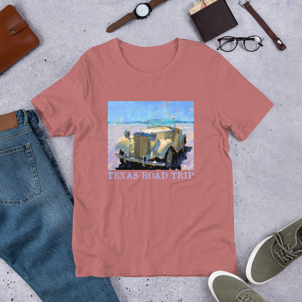 Texas Road Trip - MG - Light Font - Unisex t-shirt