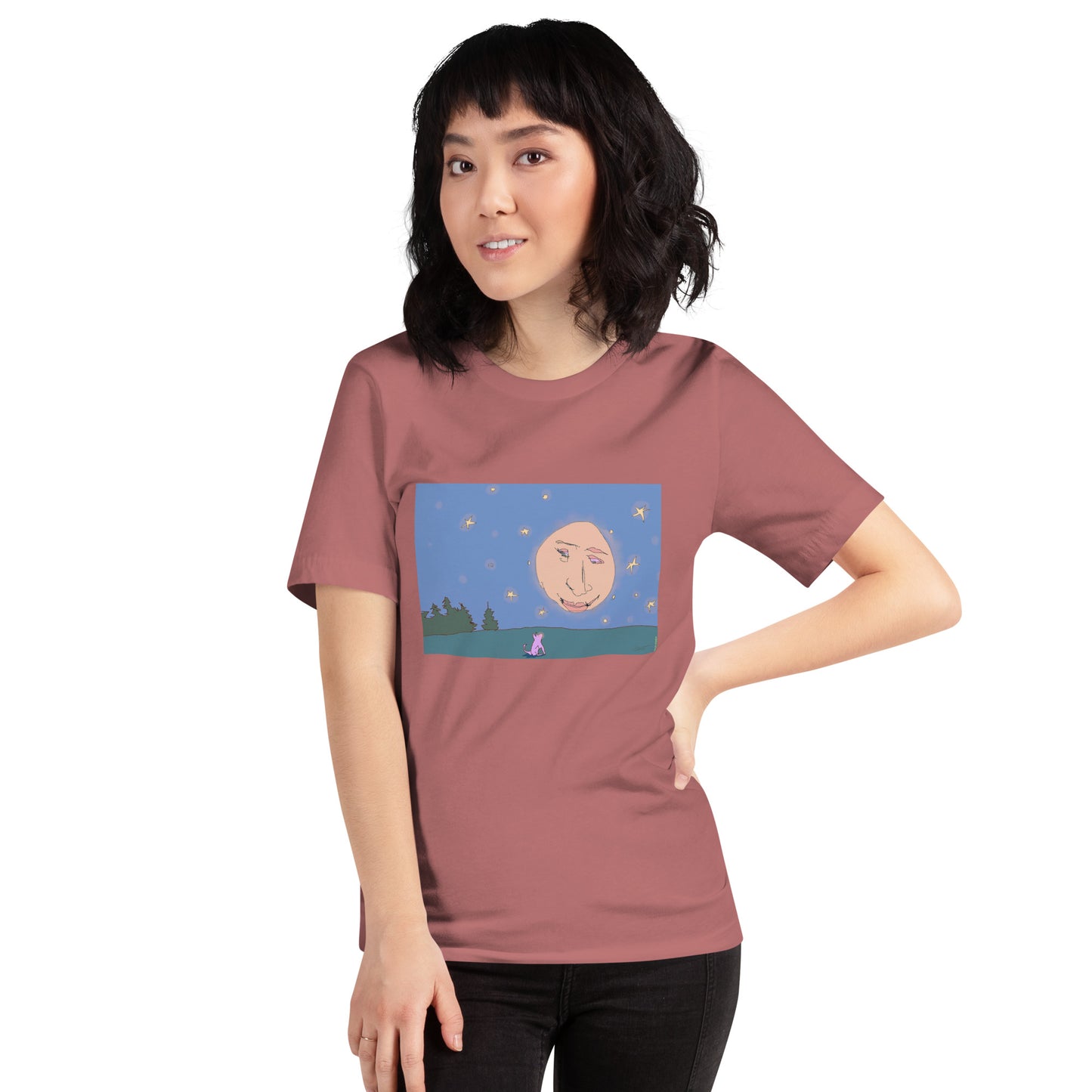 Quiet Conversation with the Moon - Unisex t-shirt