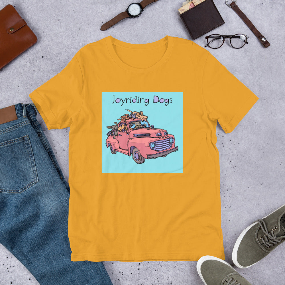 Joyriding Dogs - Red Pickup - Unisex t-shirt