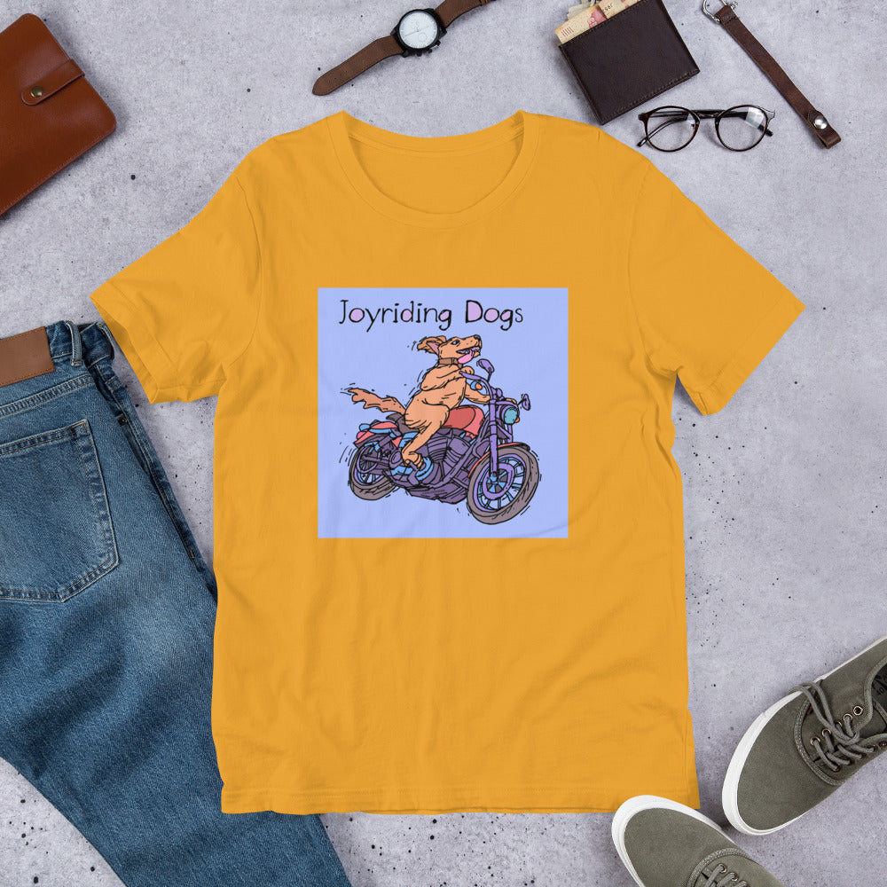 Joyriding Dogs - One Rider Red Motorcycle - Unisex t-shirt