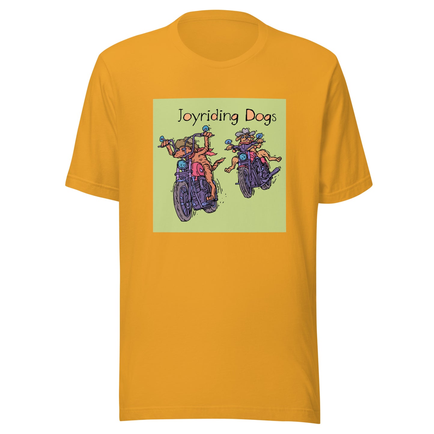 Cowboy Joyriding Dogs - Two Motorcycles - Unisex t-shirt