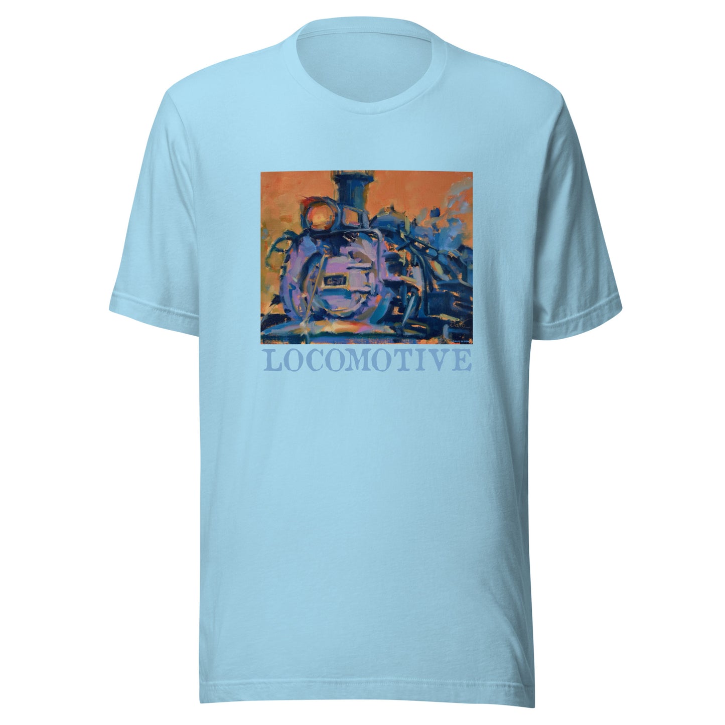 Engine 487 - Locomotive text - Unisex t-shirt